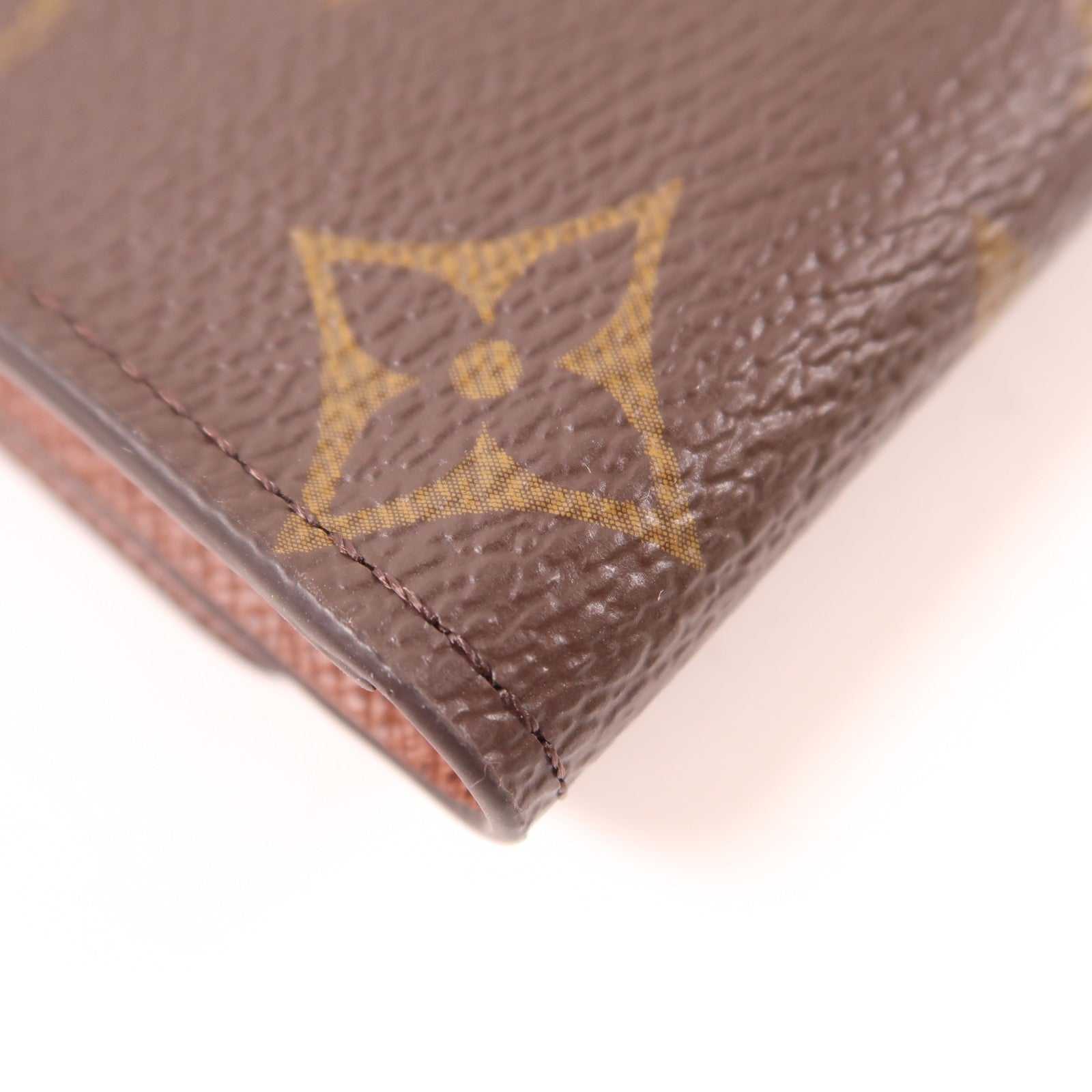 LOUIS VUITTON Monogram 6 Key Holder金扣鎖匙包棕色