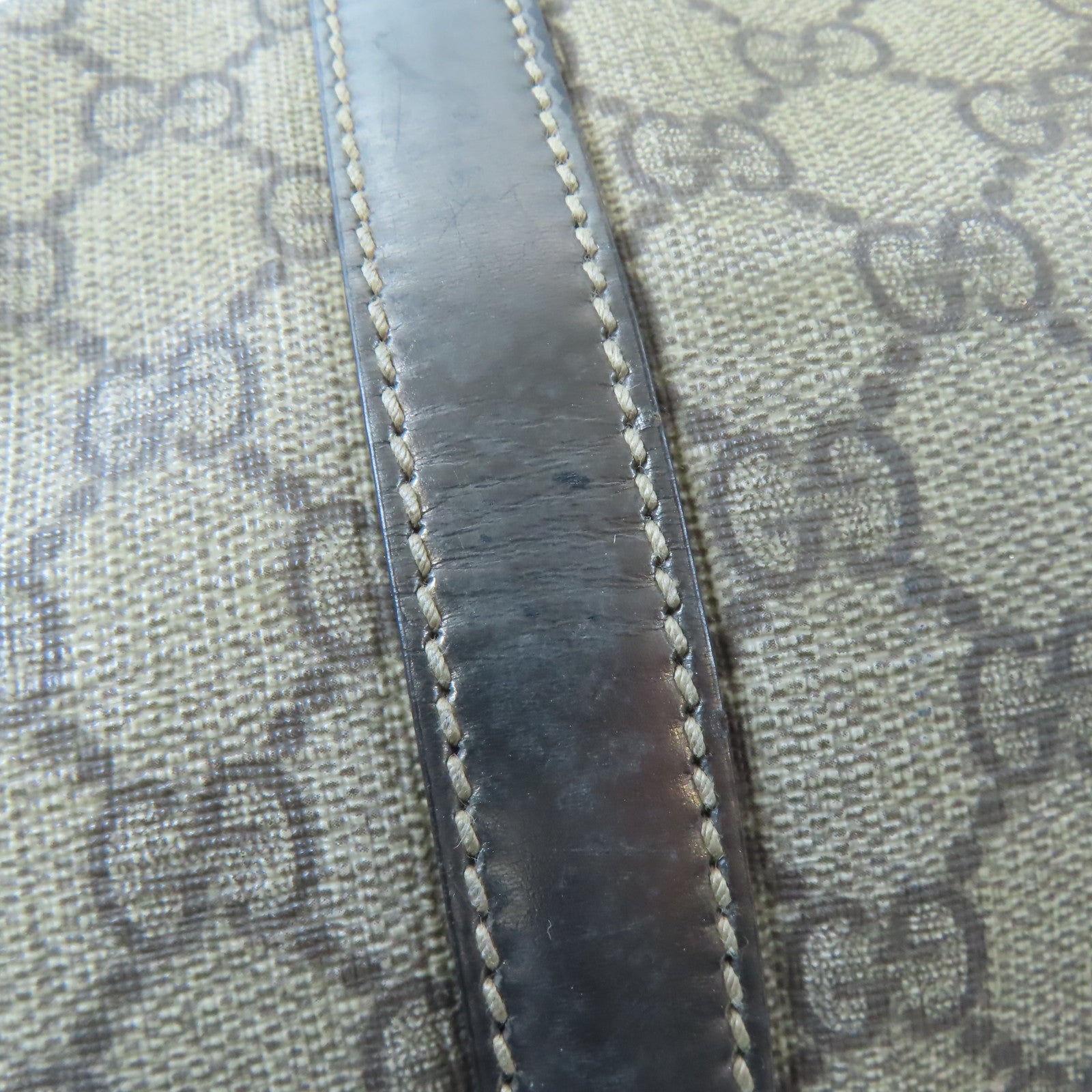 GUCCI GG GHW Boston Bag Hand Bag 193603 Coated Canvas Brown