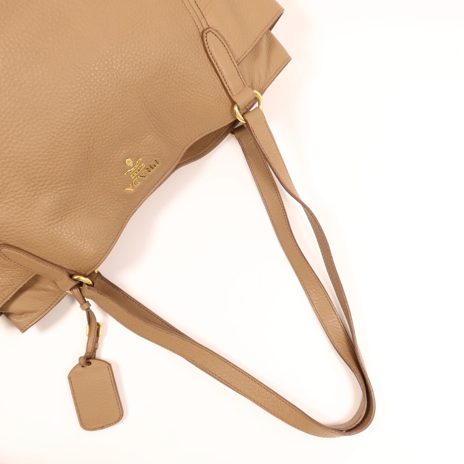 PRADA 牛皮皮革Shoulder Bag金扣肩背袋