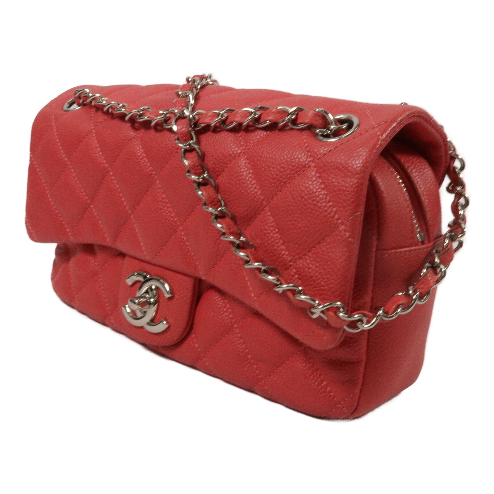 CHANEL 牛皮皮革Chain Shoulder鏈帶肩背袋