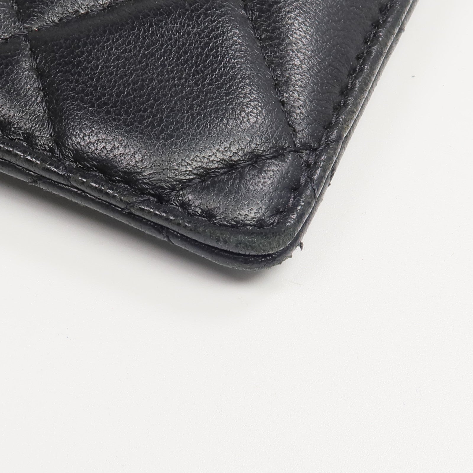 CHANEL 羊皮皮革Card Holder鏈帶卡片套