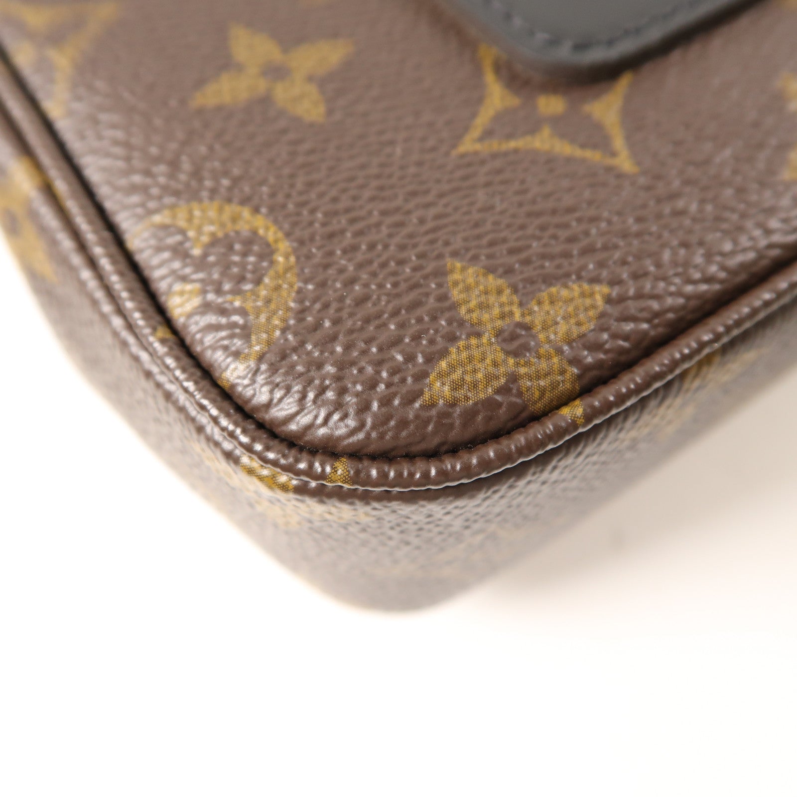 LOUIS VUITTON Monogram Marceau金扣肩背袋棕色