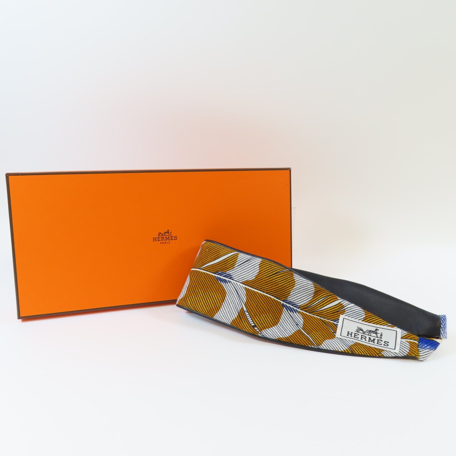 HERMES 【激減優惠】羊絨/絲質Waist Belt腰帶橙色/藍色/白色