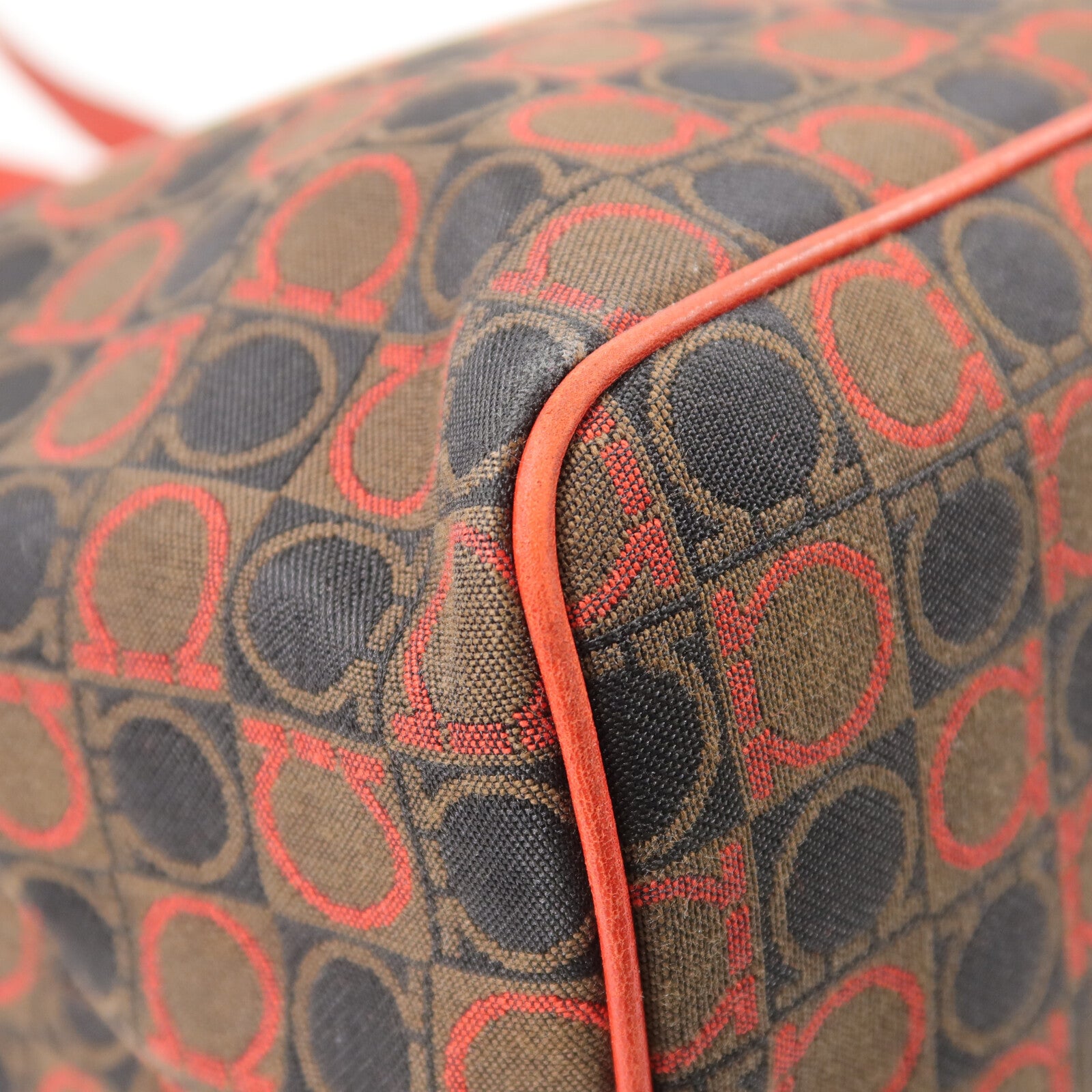 Salvatore Ferragamo 帆布Gancini Tote Bag手挽袋