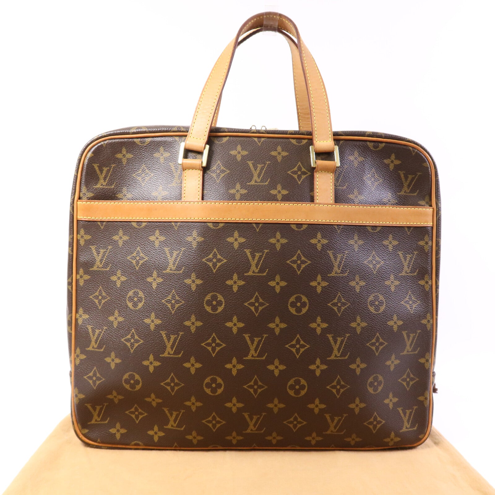 LOUIS VUITTON Monogram Porte Documents Pegase金扣手挽袋