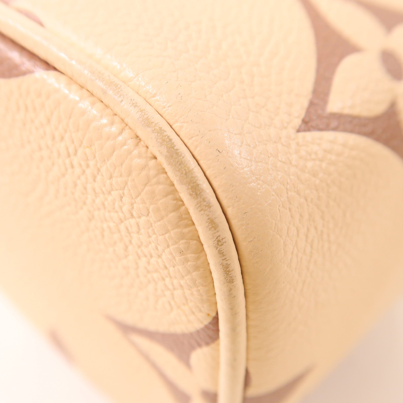 LOUIS VUITTON Monogram Empreinte Vanity PM 2 Way Shoulder金扣手挽肩背兩用袋奶油色