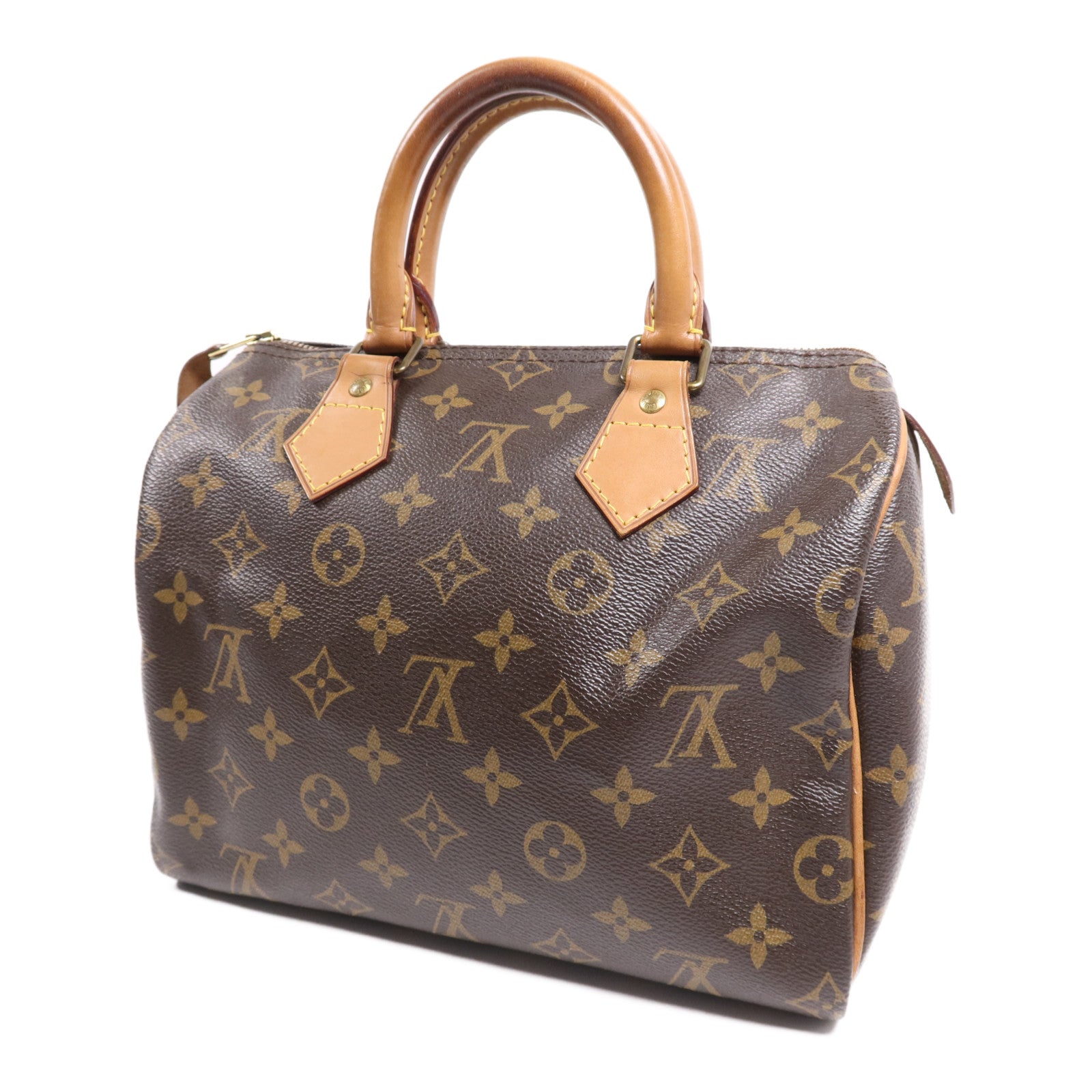 LOUIS VUITTON Monogram Speedy 25金扣手挽袋