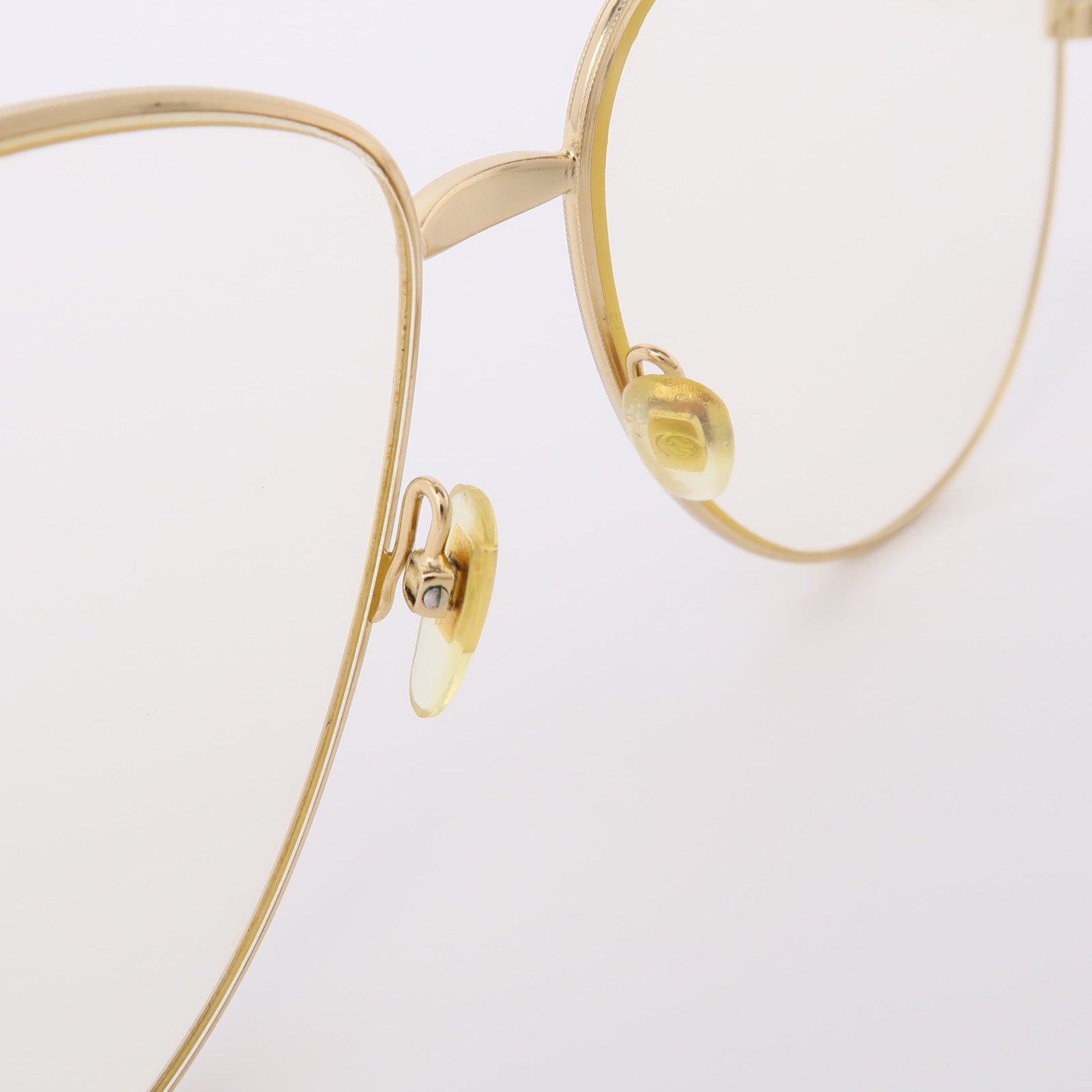 GUCCI 金屬Glasses金扣眼鏡金色