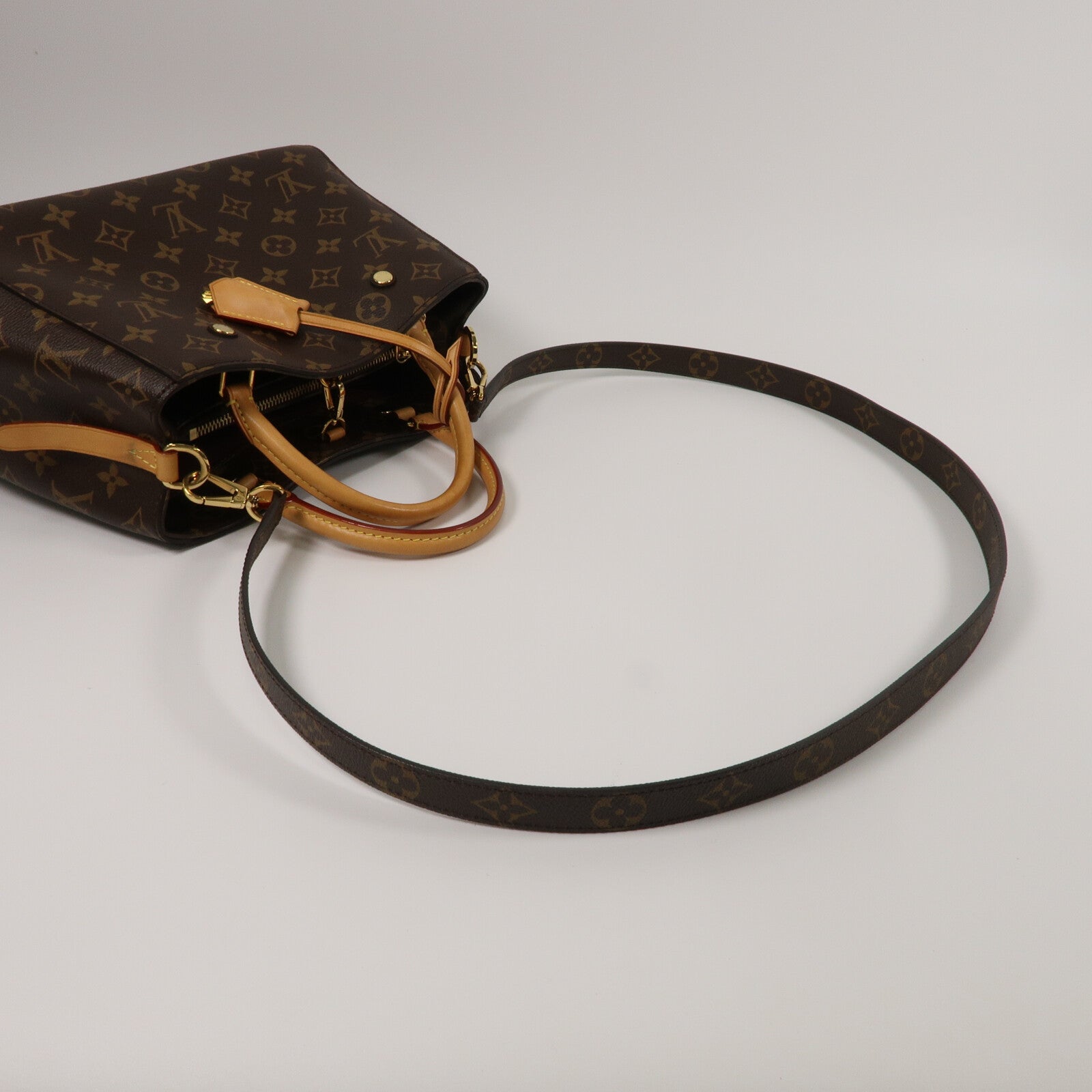 LOUIS VUITTON Monogram Montaigne BB手挽肩背兩用袋