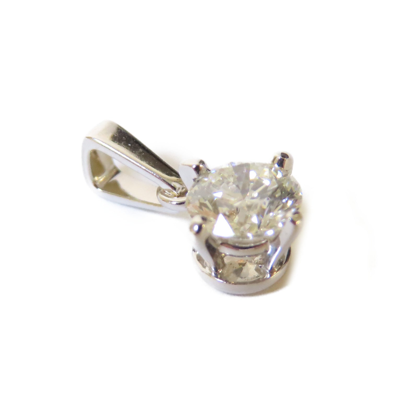 JEWELRY 18K白金/0.35ct鑽石Diamond Pendant Top吊墜頭扣