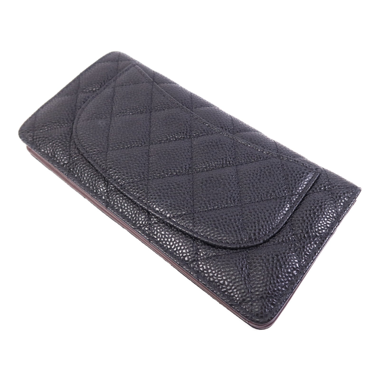 CHANEL 牛皮皮革Wallet金扣長錢包