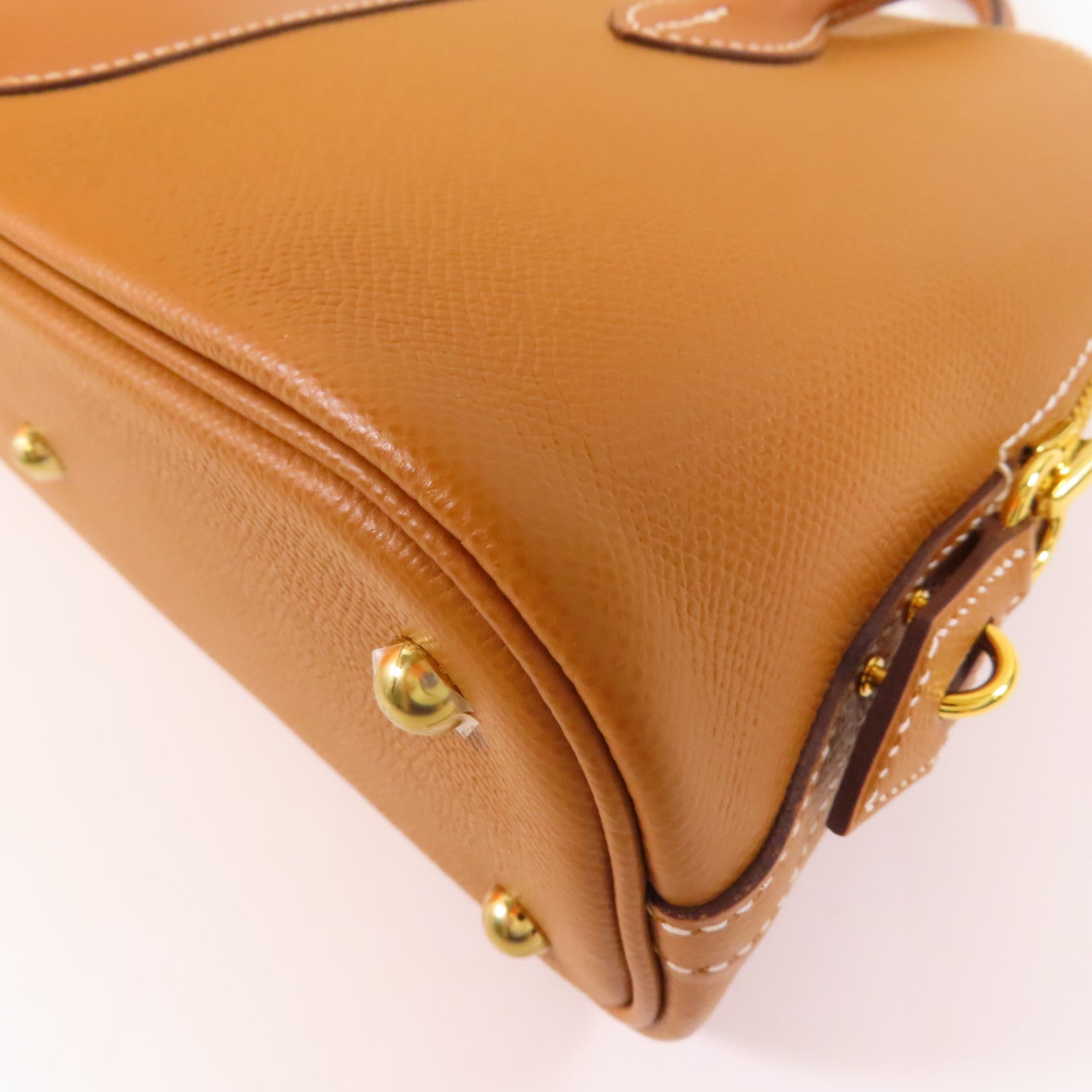 HERMES Epsom皮革Bolide 1923 Desordre 25金扣手挽肩背兩用袋37 Gold