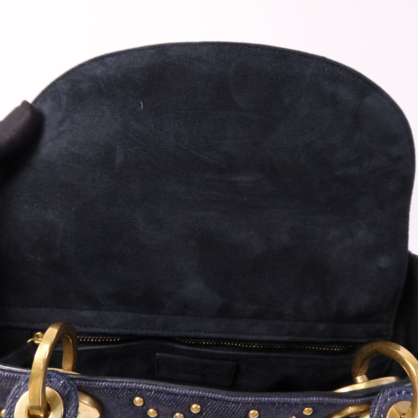 Dior 【激減優惠】Denim Lady Dior Tote金扣手挽肩背兩用袋