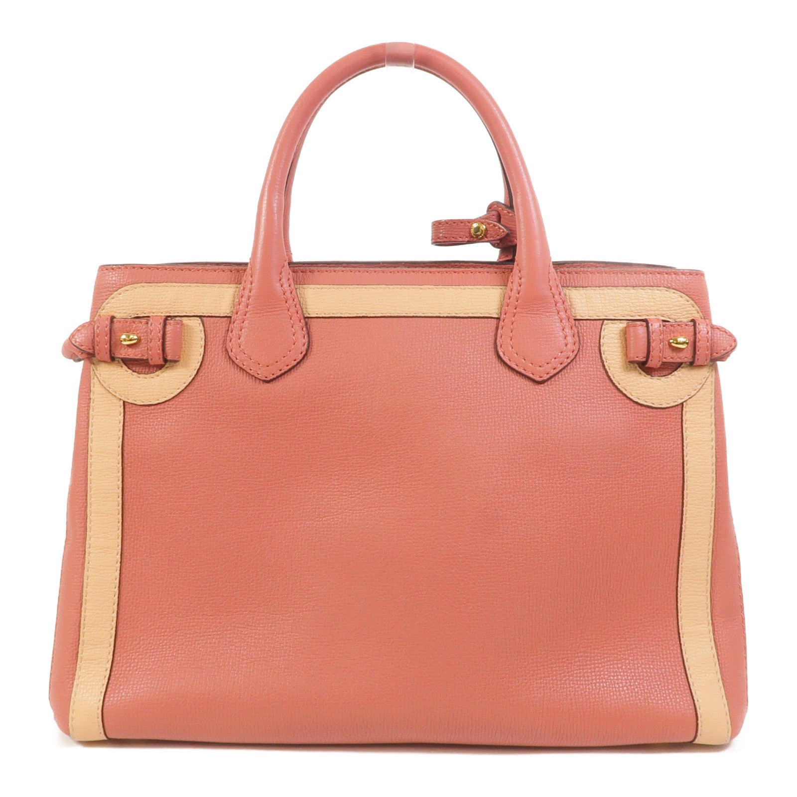 BURBERRY 牛皮皮革Banner Tote Medium手挽肩背兩用袋