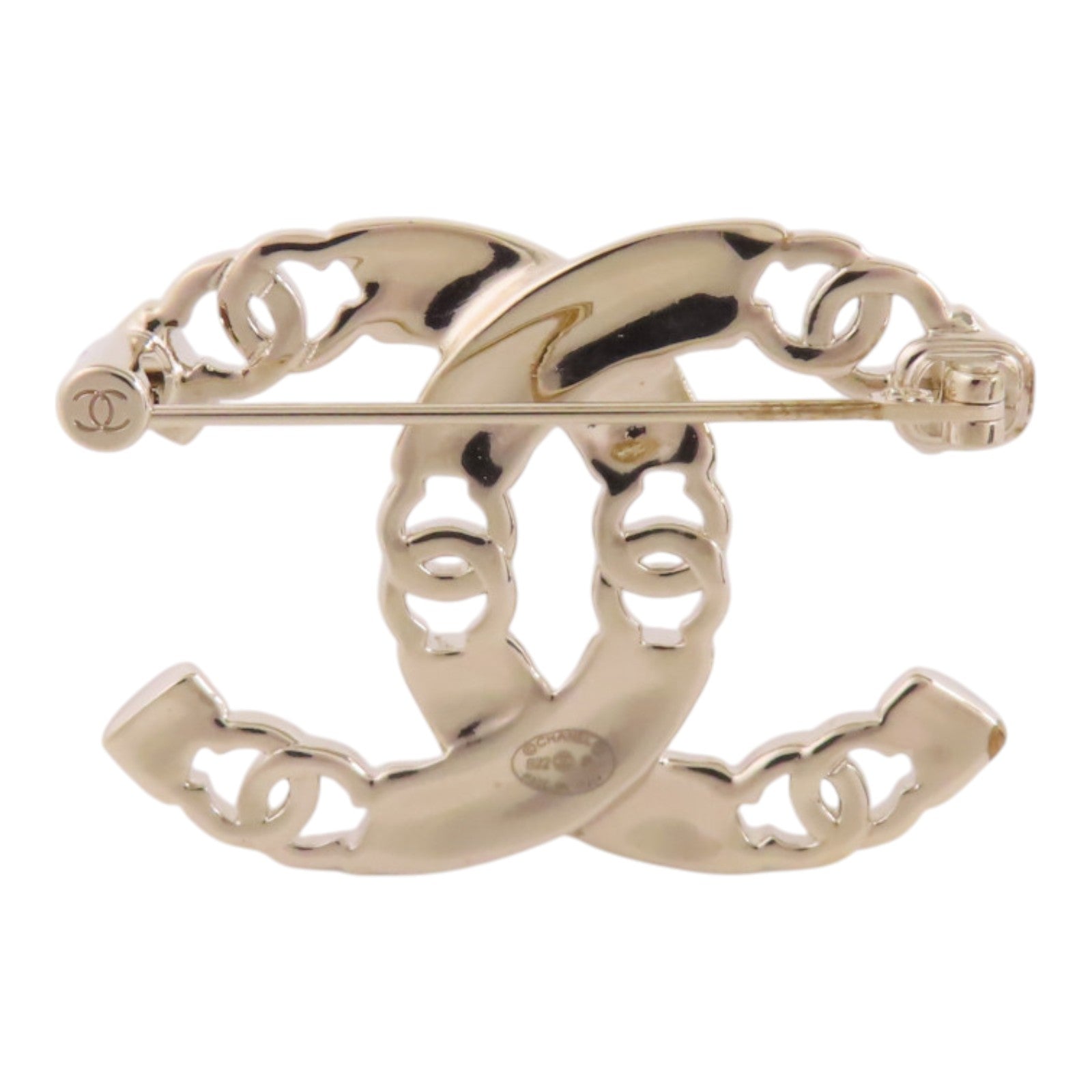CHANEL 金屬/CC Brooch金扣胸針