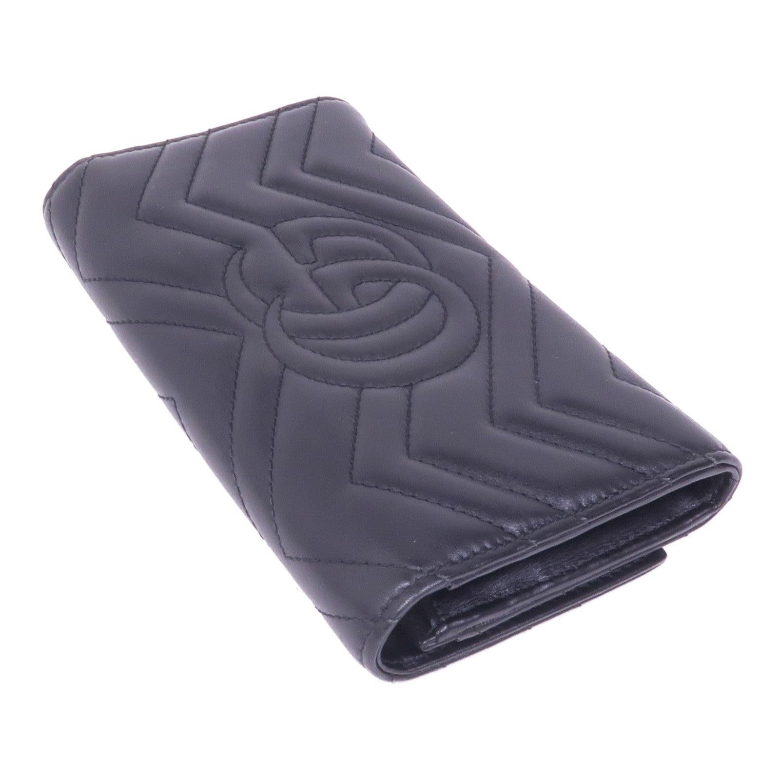 GUCCI 牛皮皮革Marmont Long Wallet金扣長錢包