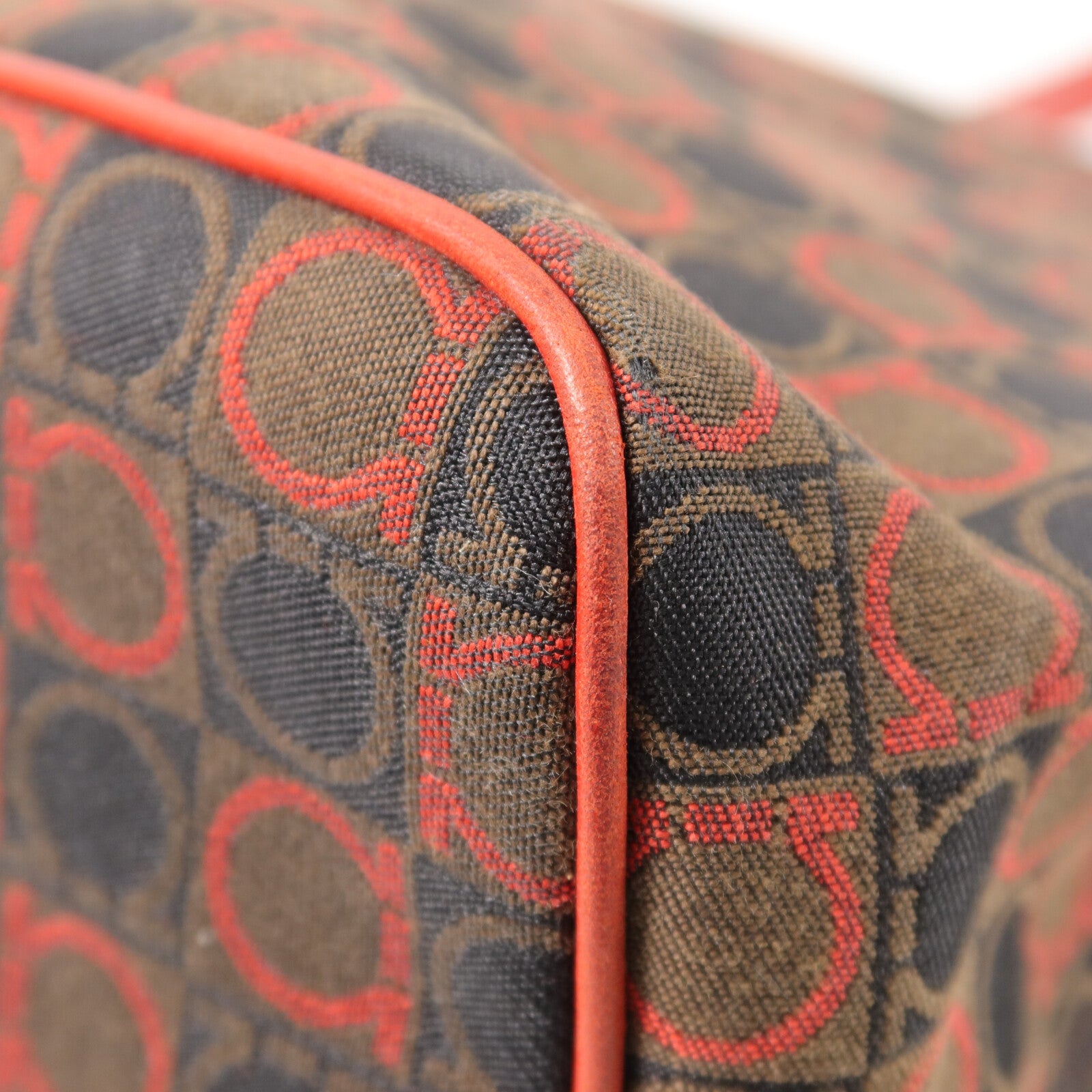 Salvatore Ferragamo 帆布Gancini Tote Bag手挽袋