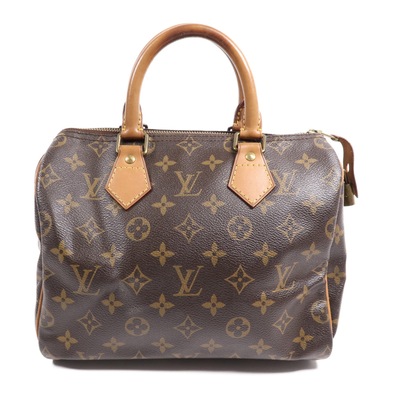 LOUIS VUITTON Monogram Speedy 25金扣手挽袋