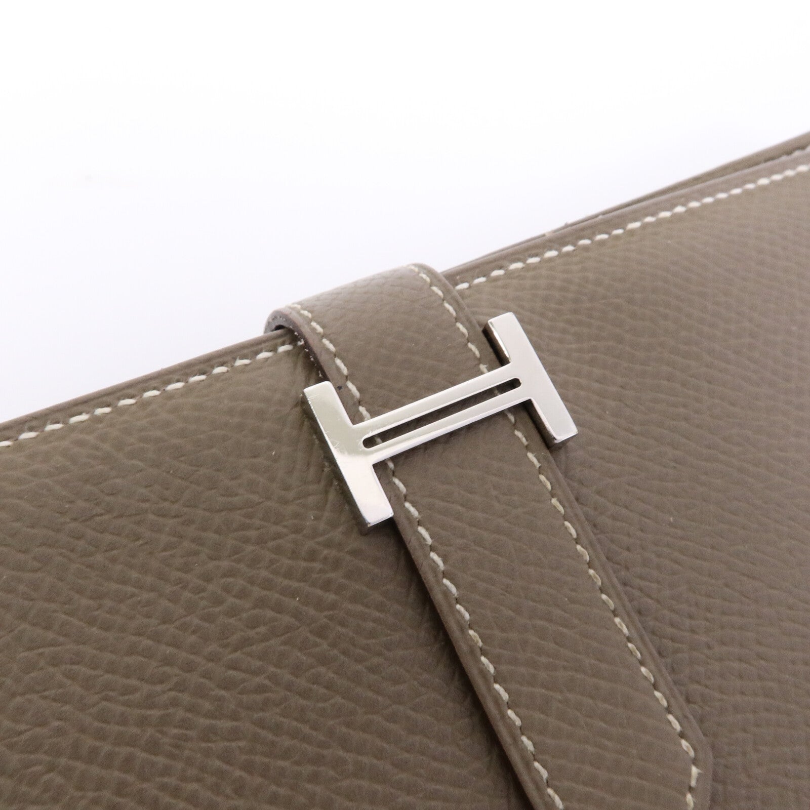 HERMES Epsom皮革Bearn Long Wallet長錢包Etoupe
