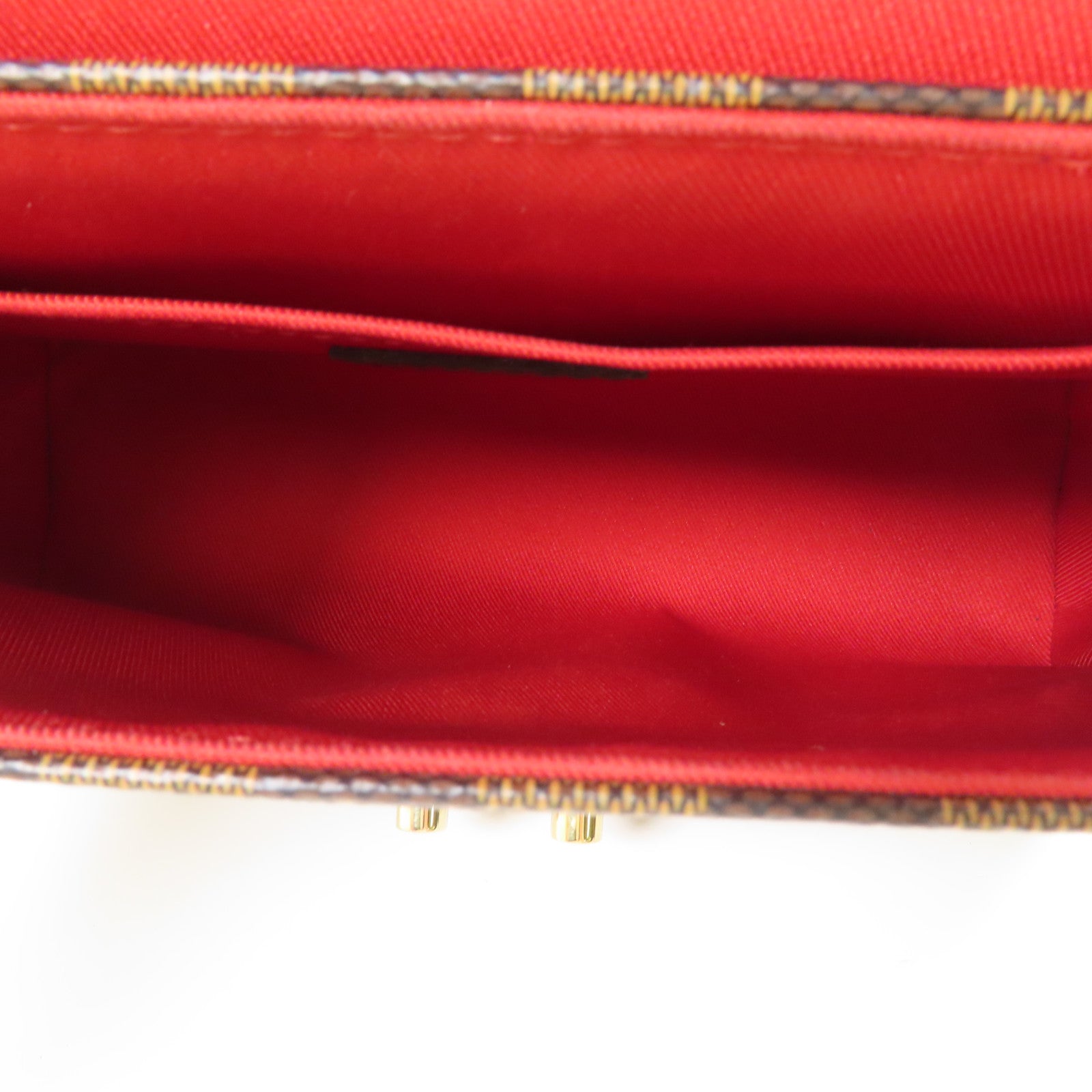 LOUIS VUITTON Damier Croisette金扣手挽袋