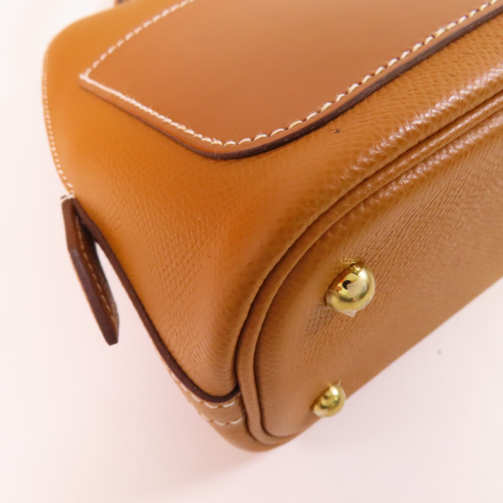HERMES Epsom皮革Bolide 1923 Desordre 25金扣手挽肩背兩用袋37 Gold