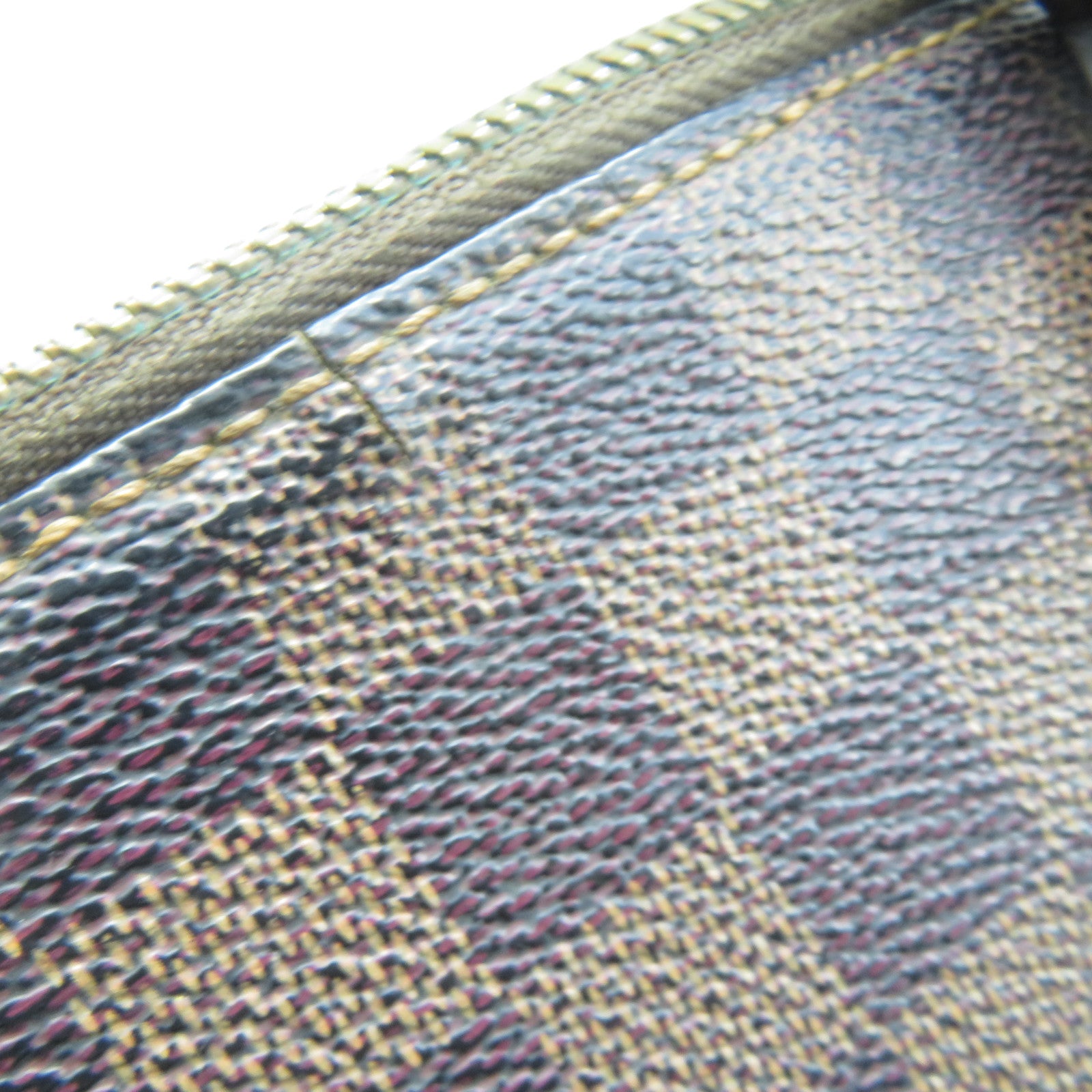 LOUIS VUITTON Damier Rivera MM金扣手挽袋啡色