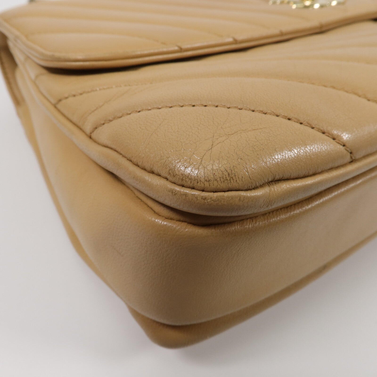 CHANEL 羊皮皮革Trendy CC鏈帶手挽肩背兩用袋