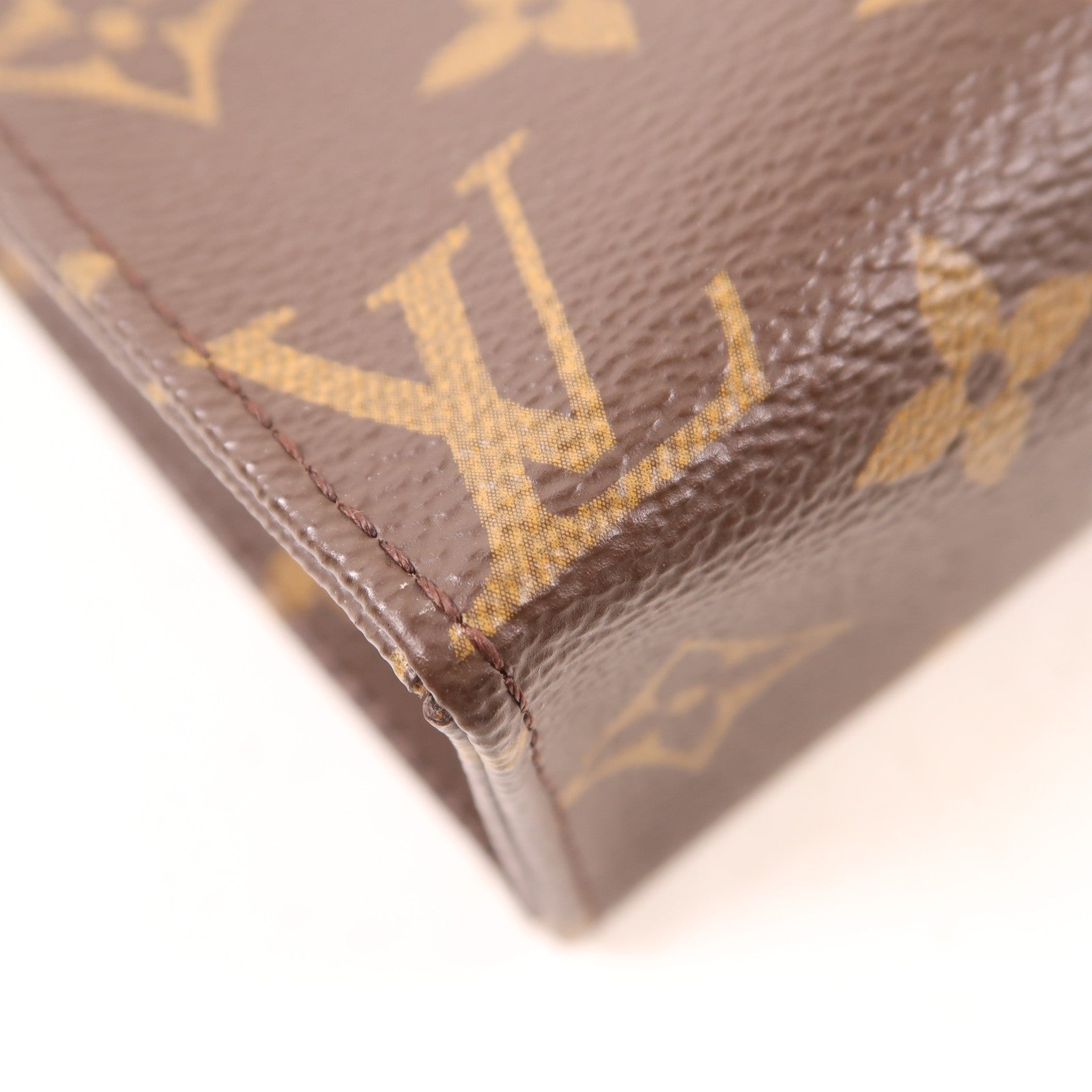 LOUIS VUITTON Monogram Toiletry Pouch 19金扣手拿包棕色