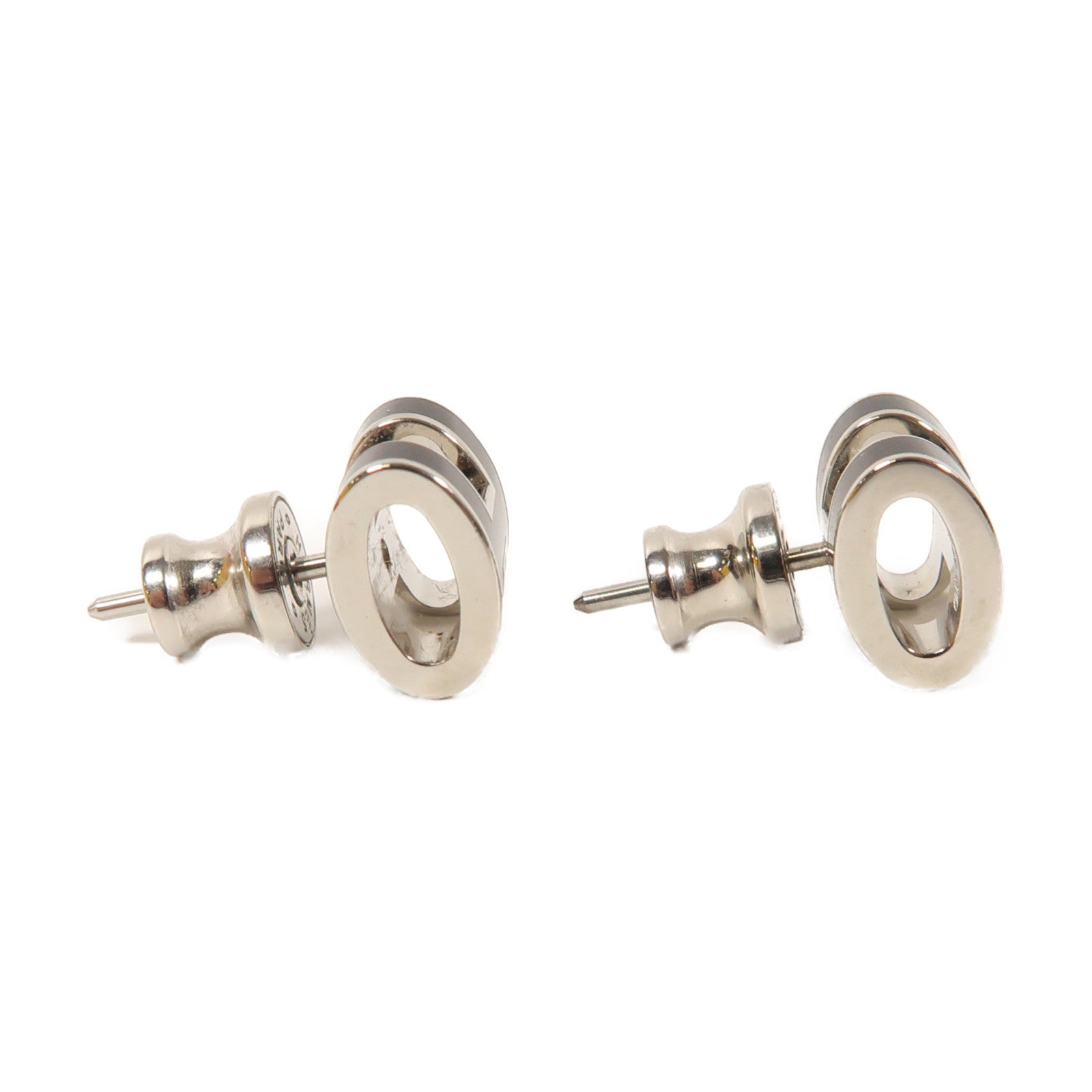 HERMES 金屬Mini Pop Earrings耳環黑色
