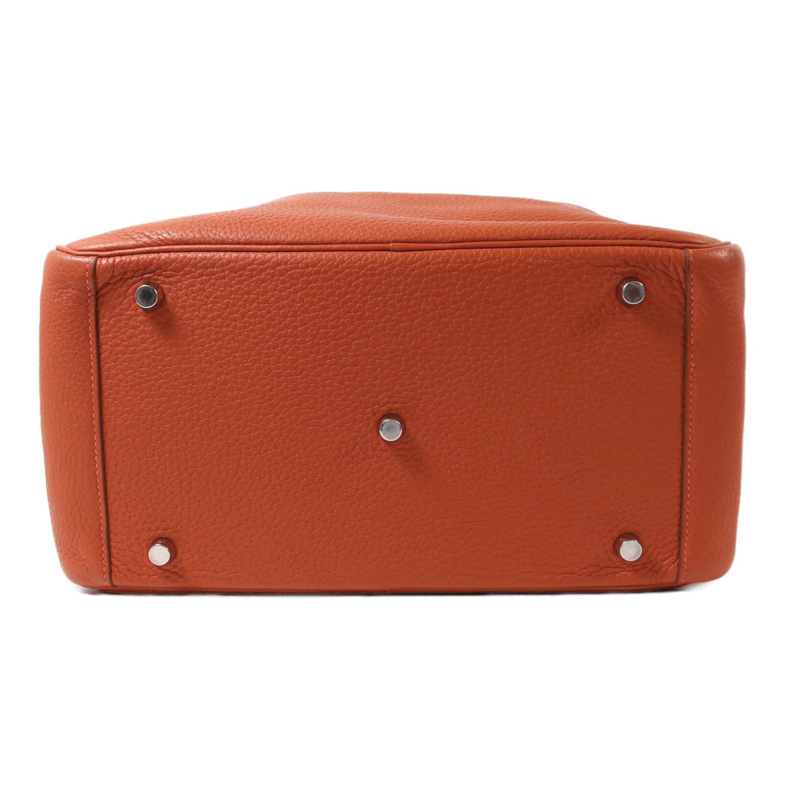 HERMES Togo皮革Lindy 30銀扣手挽肩背兩用袋Capucine