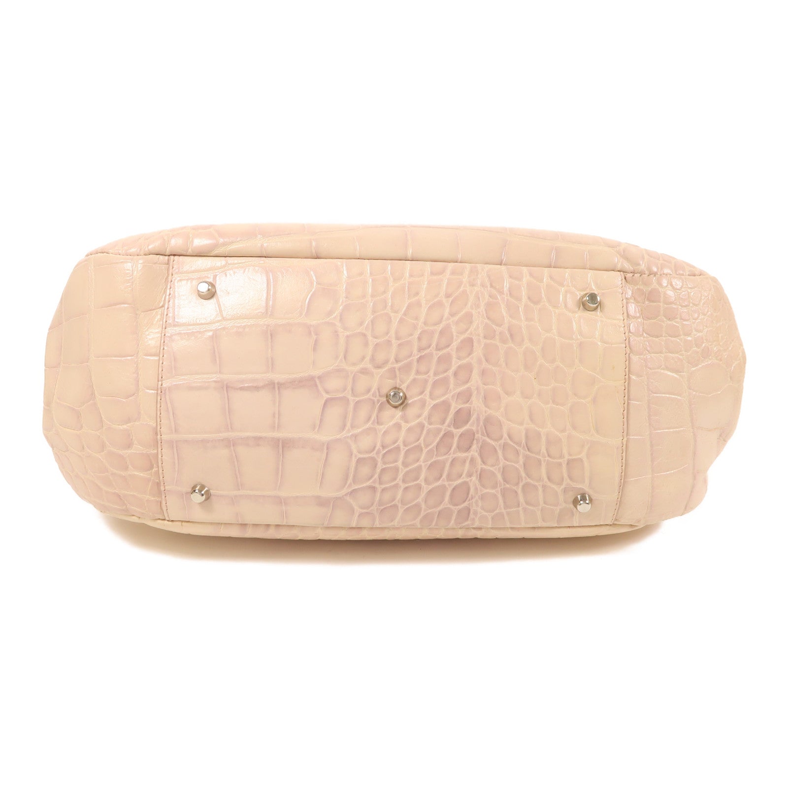 Furla 牛皮皮革Handbag銀扣手挽袋