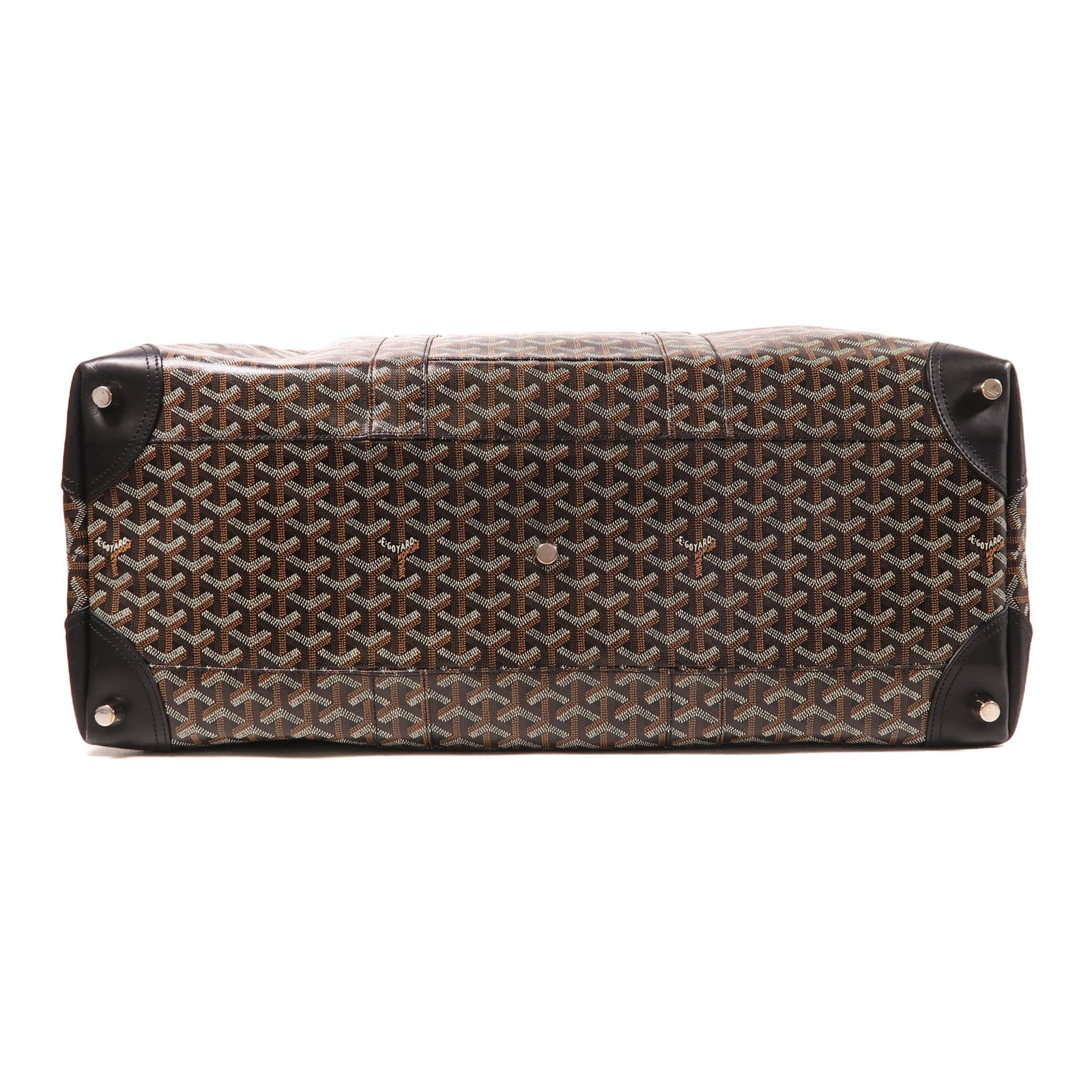 GOYARD 塗層帆布Travel/Boston Bag銀扣波士頓包