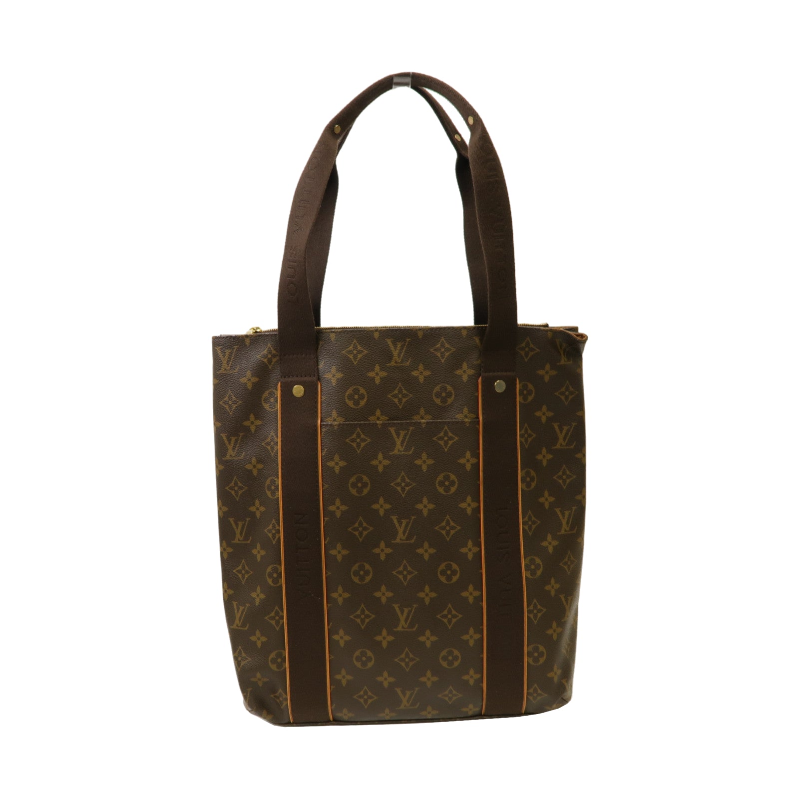 LOUIS VUITTON 【激減優惠】Monogram Cabas Beaubourg金扣肩背袋啡色