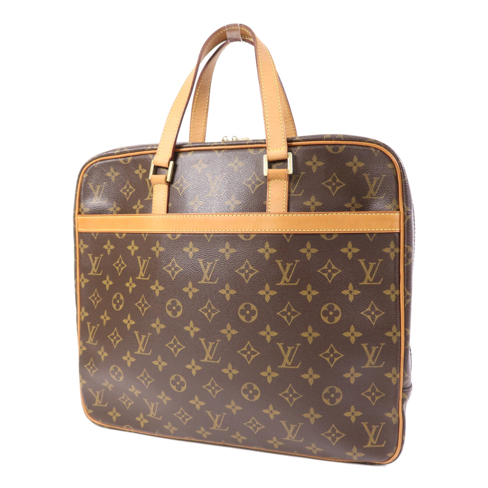 LOUIS VUITTON Monogram Porte Documents Pegase金扣手挽袋