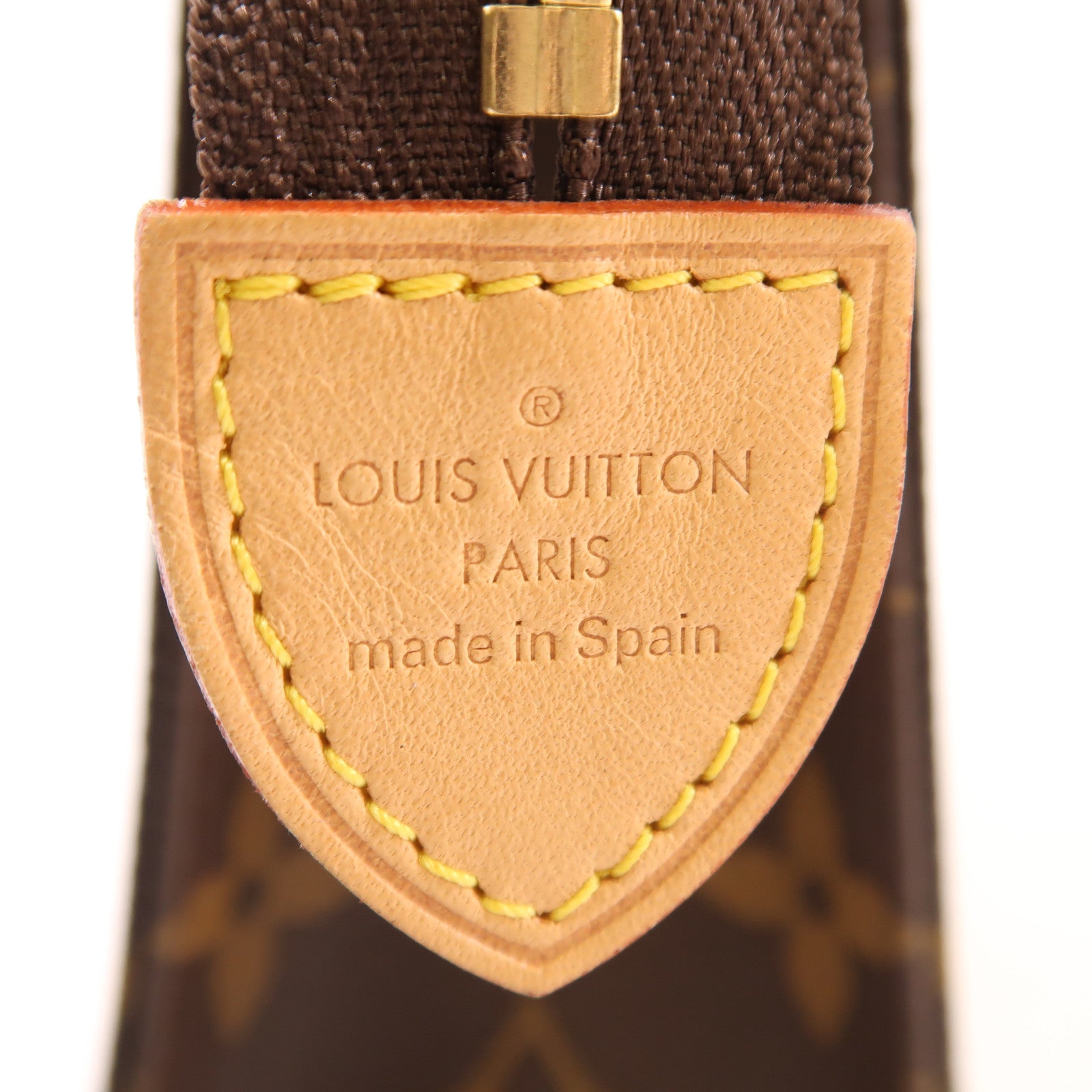 LOUIS VUITTON Monogram Toiletry Pouch 19金扣手拿包棕色