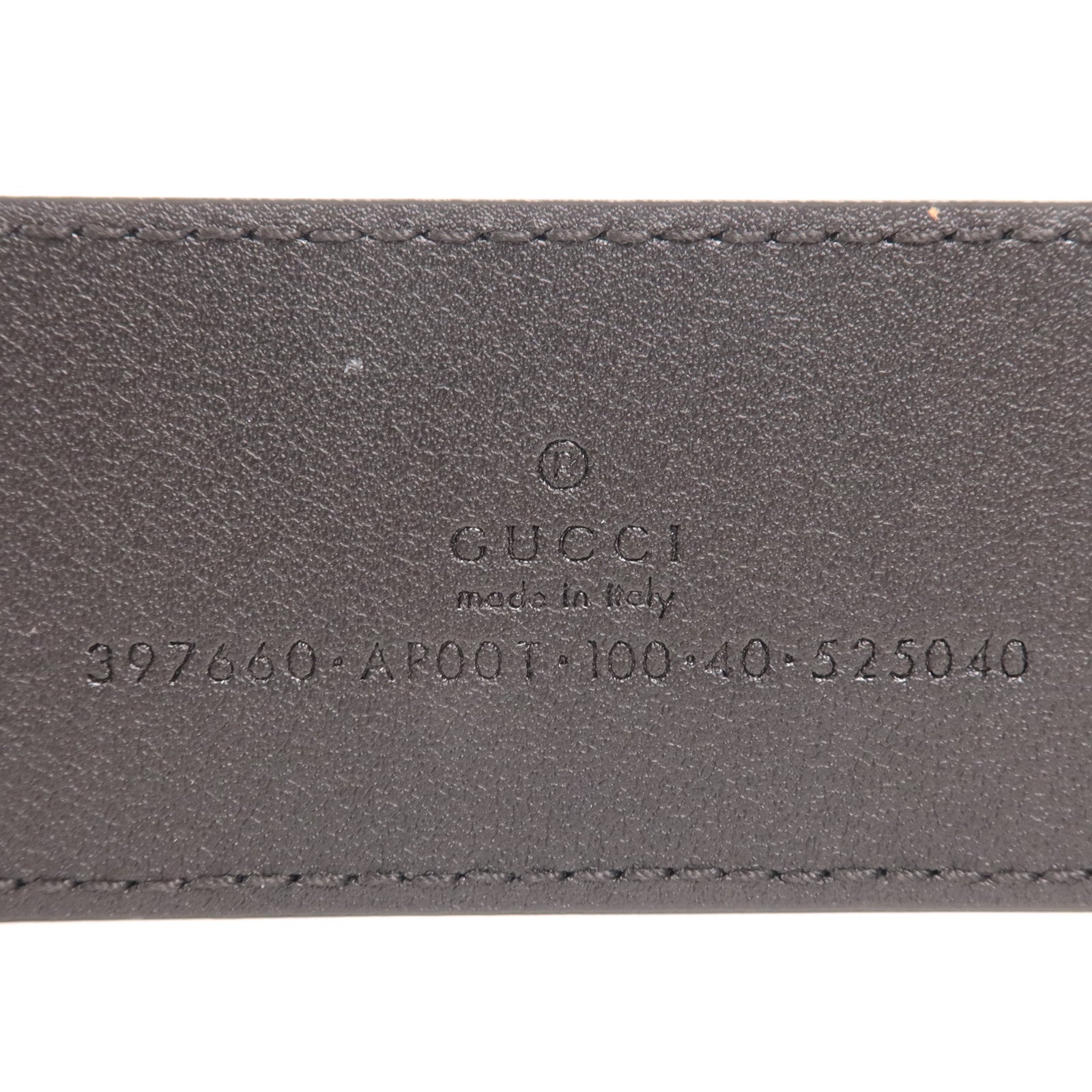 GUCCI 牛皮皮革Belt金扣皮帶