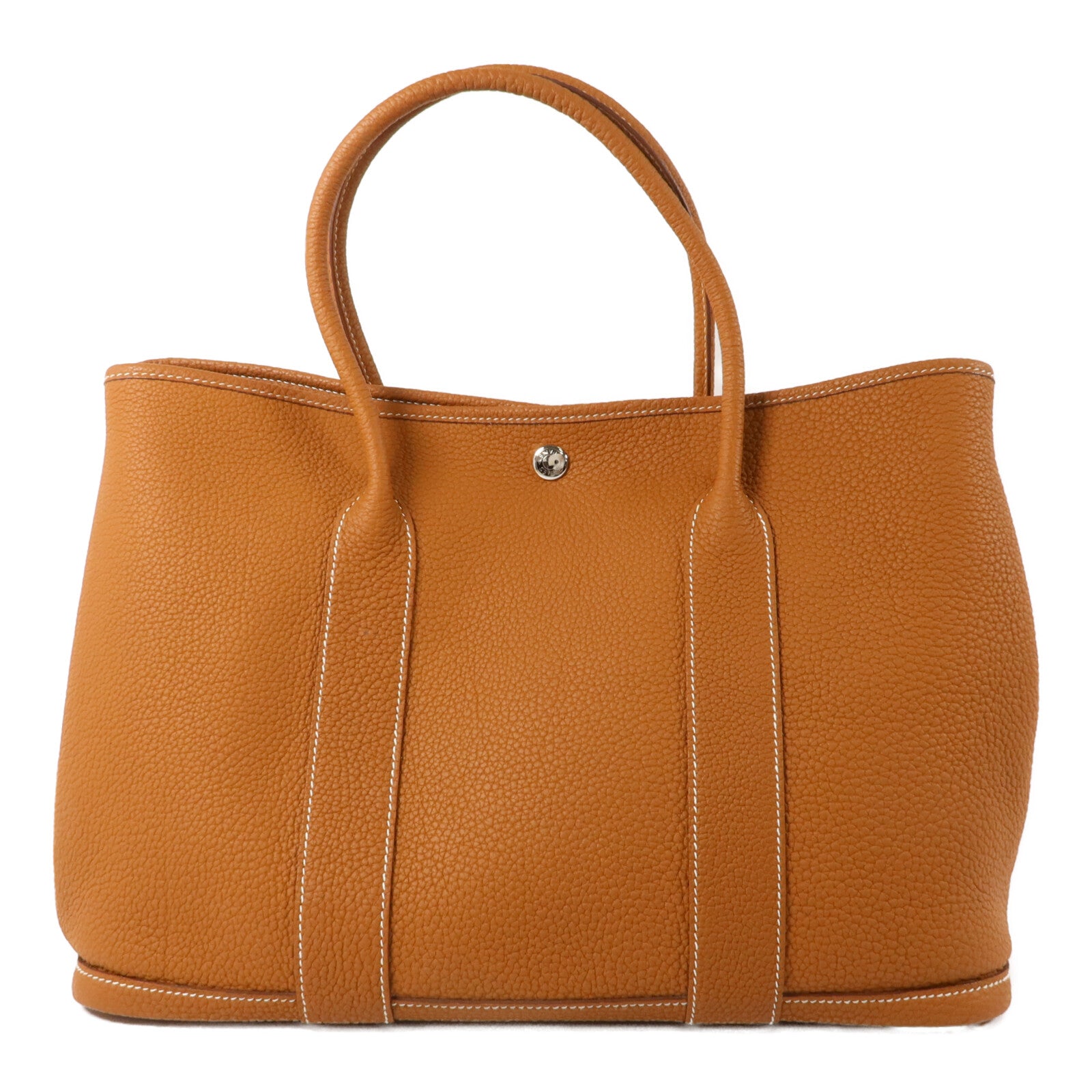 HERMES Negonda皮革Garden Party PM手挽袋Gold