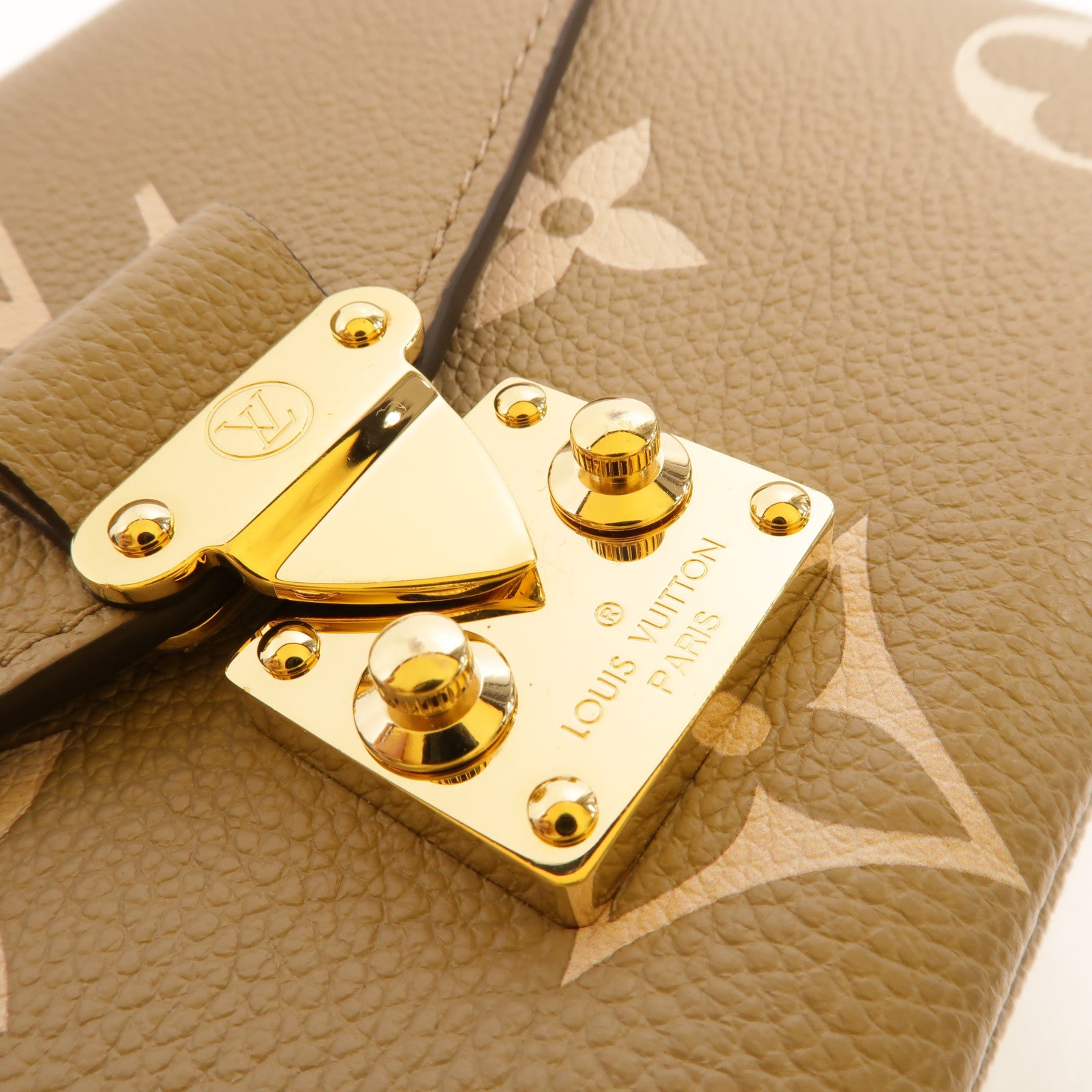LOUIS VUITTON Monogram Empreinte Pochette Metis East West金扣手挽肩背兩用袋