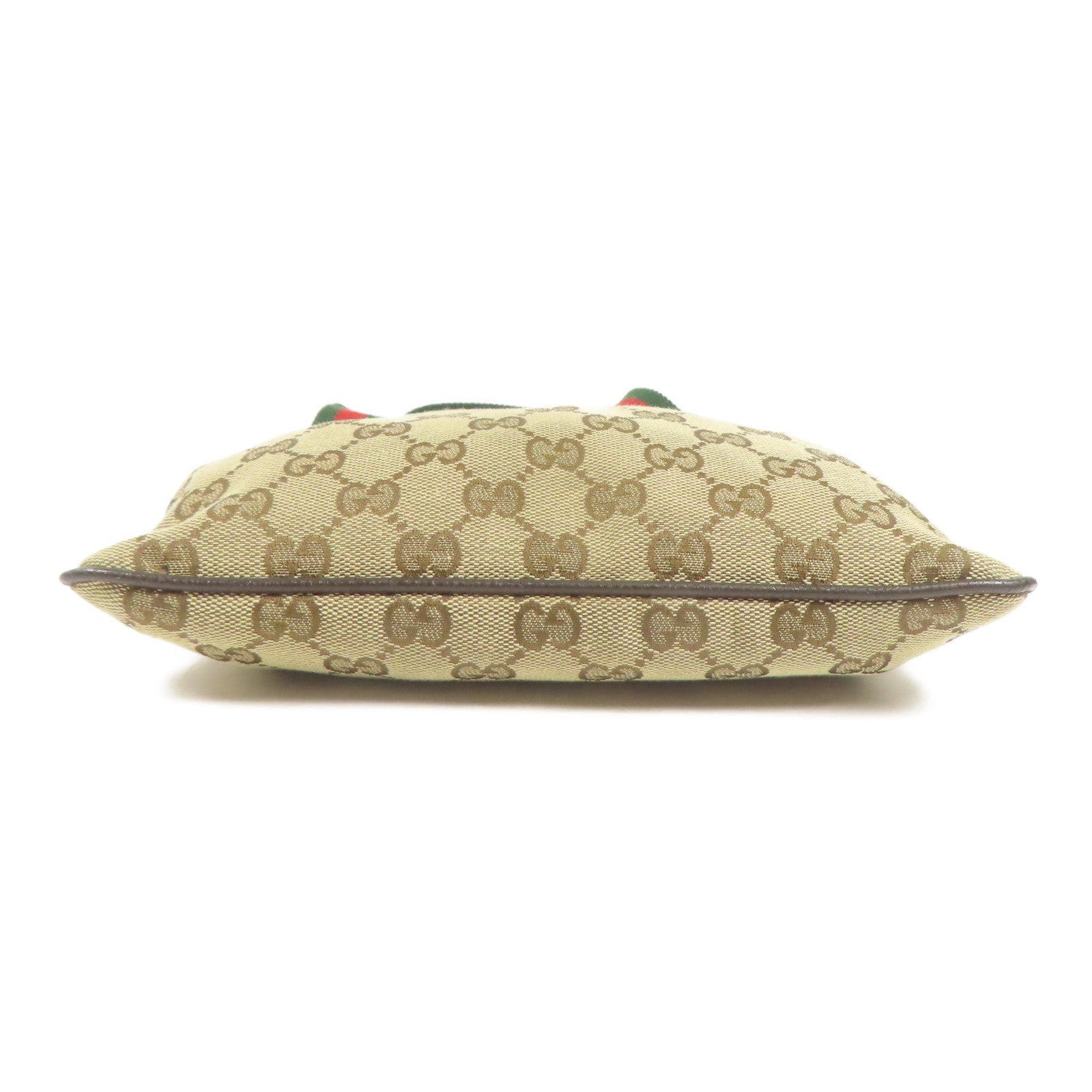 GUCCI 帆布Shoulder Bag銀扣肩背袋