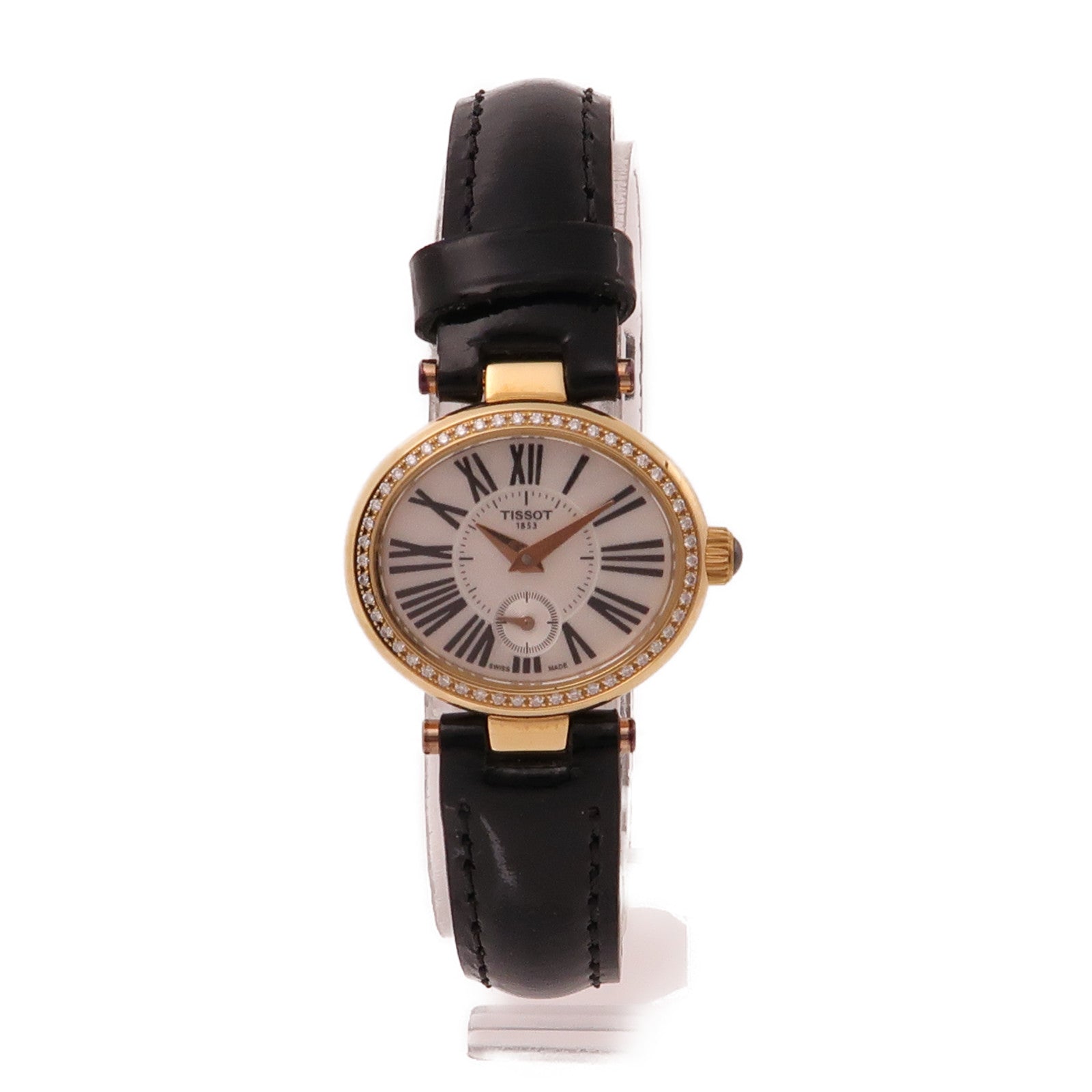 TISSOT Glamorous 18K玫瑰金手錶石英機芯珍珠母色