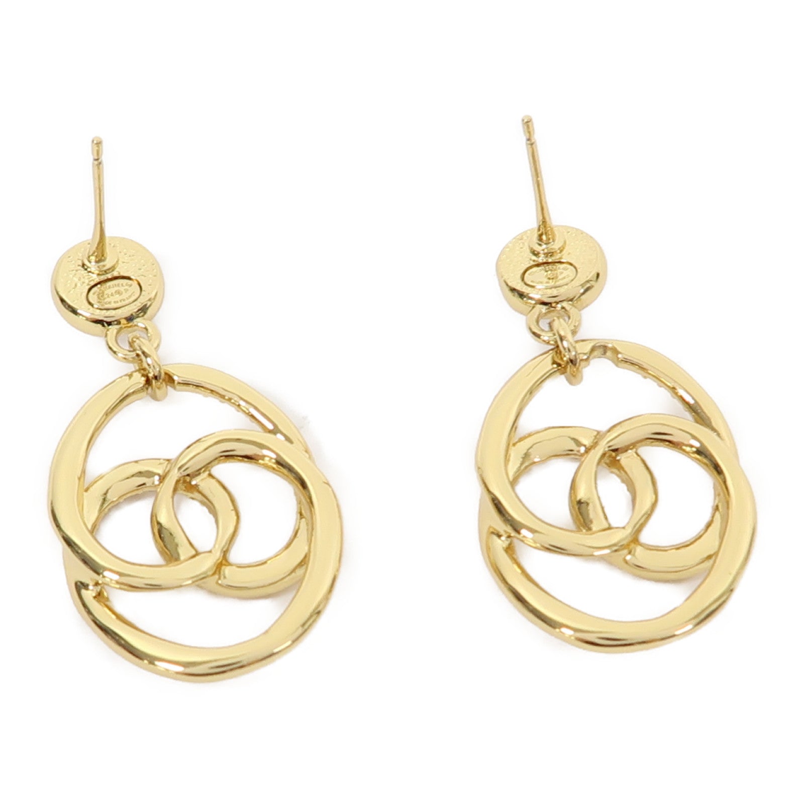 CHANEL 金屬Earrings耳環金色