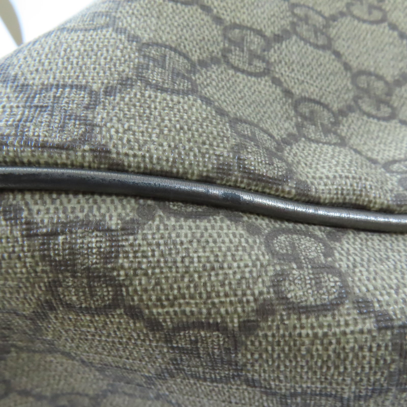 GUCCI GG GHW Boston Bag Hand Bag 193603 Coated Canvas Brown