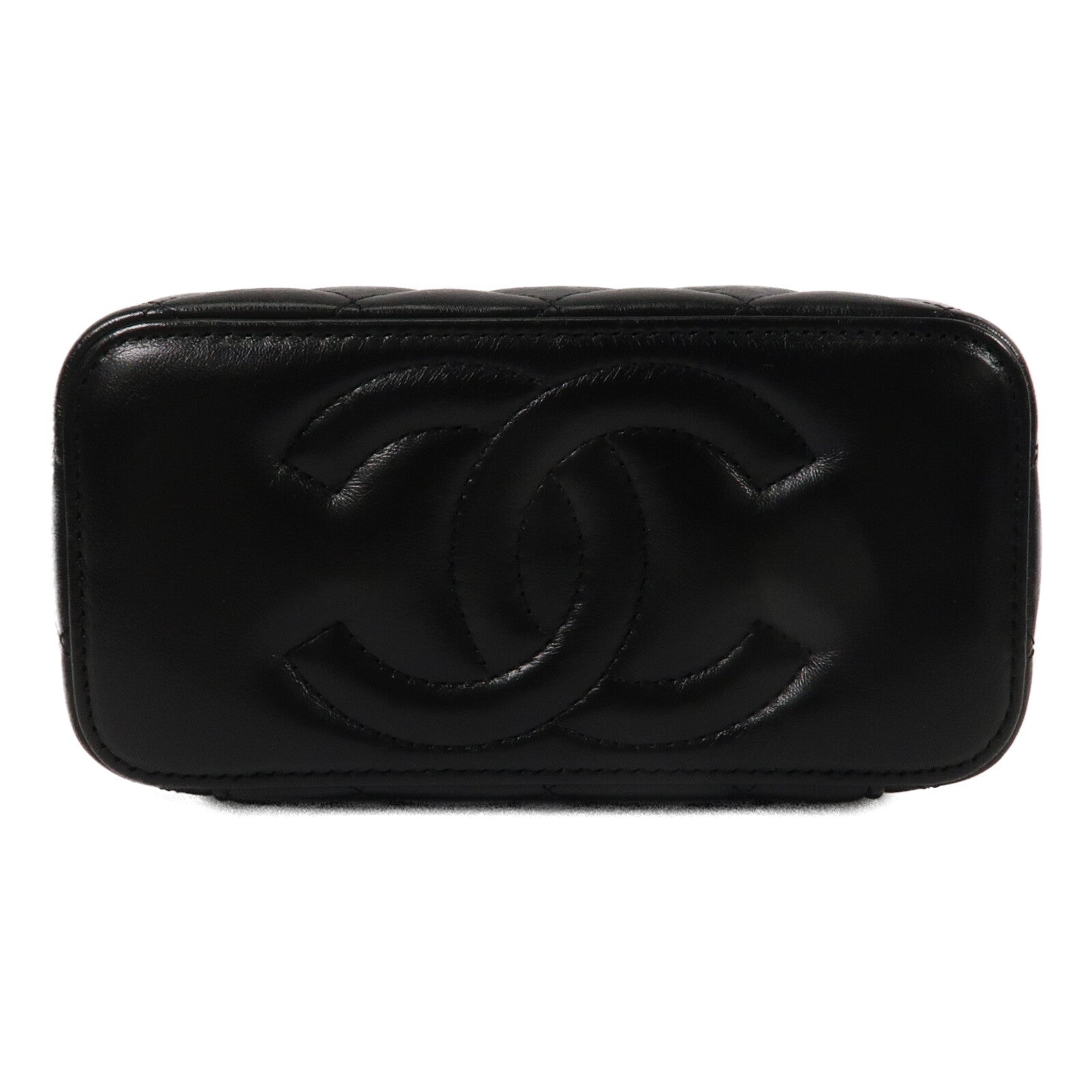 CHANEL 羊皮皮革Vanity Case鏈帶肩背袋