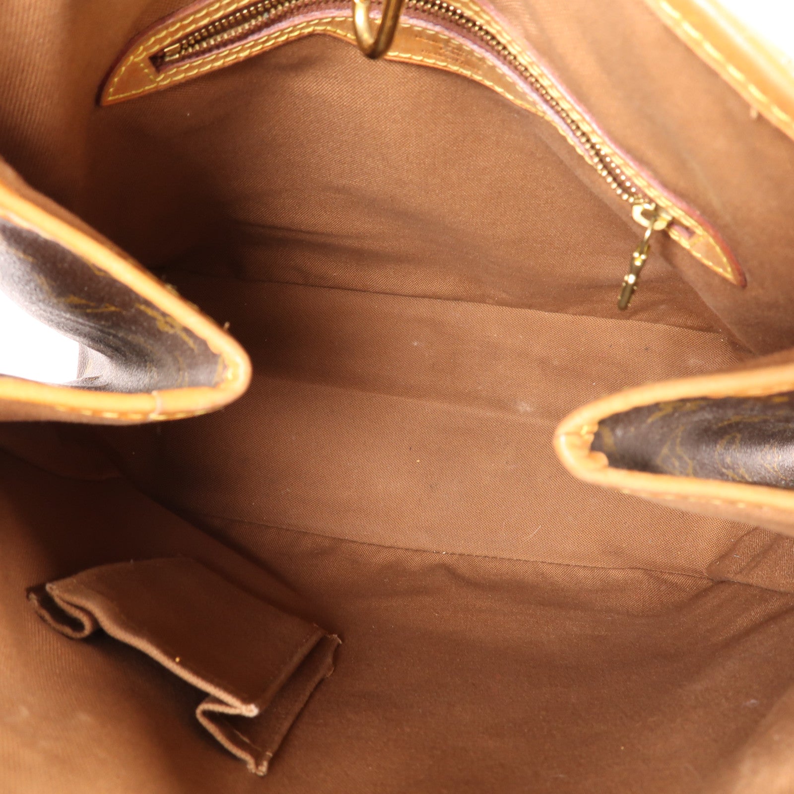 LOUIS VUITTON Monogram Batignolles金扣肩背袋棕色