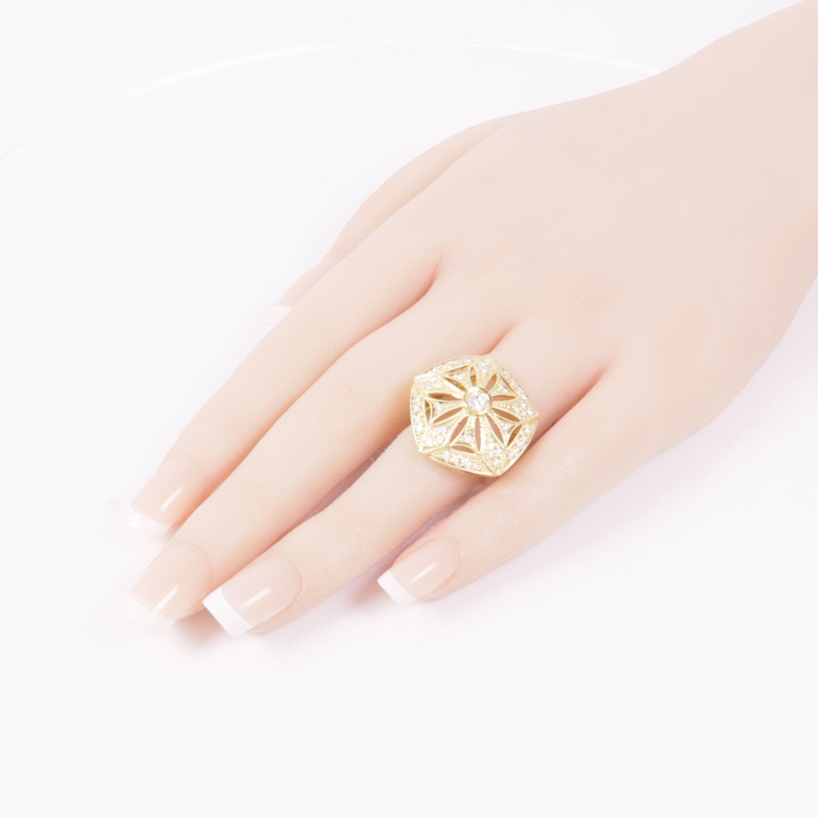 JEWELRY Diamond Ring 18K Yellow Gold US#6.25
