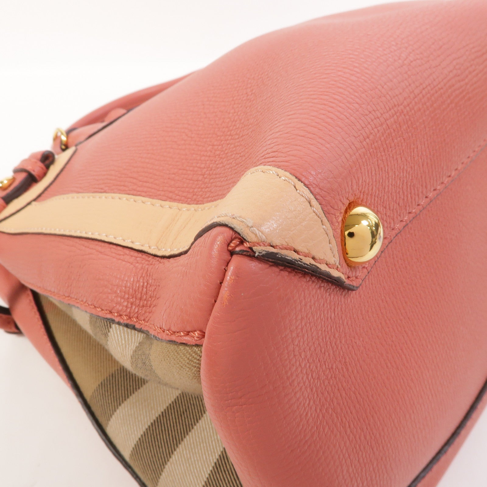 BURBERRY 牛皮皮革Banner Tote Medium手挽肩背兩用袋