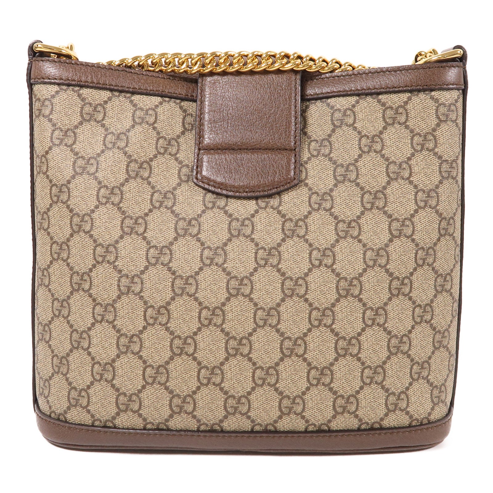 GUCCI 塗層帆布Chain Shoulder鏈帶肩背袋