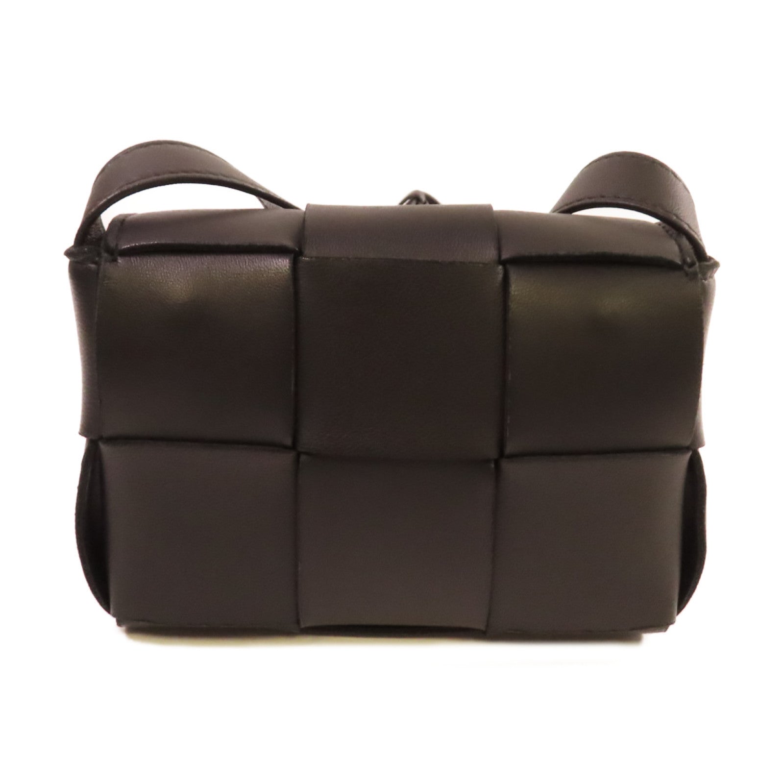 BOTTEGA VENETA 皮革Candy Cassette Shoulder Bag肩背袋黑色