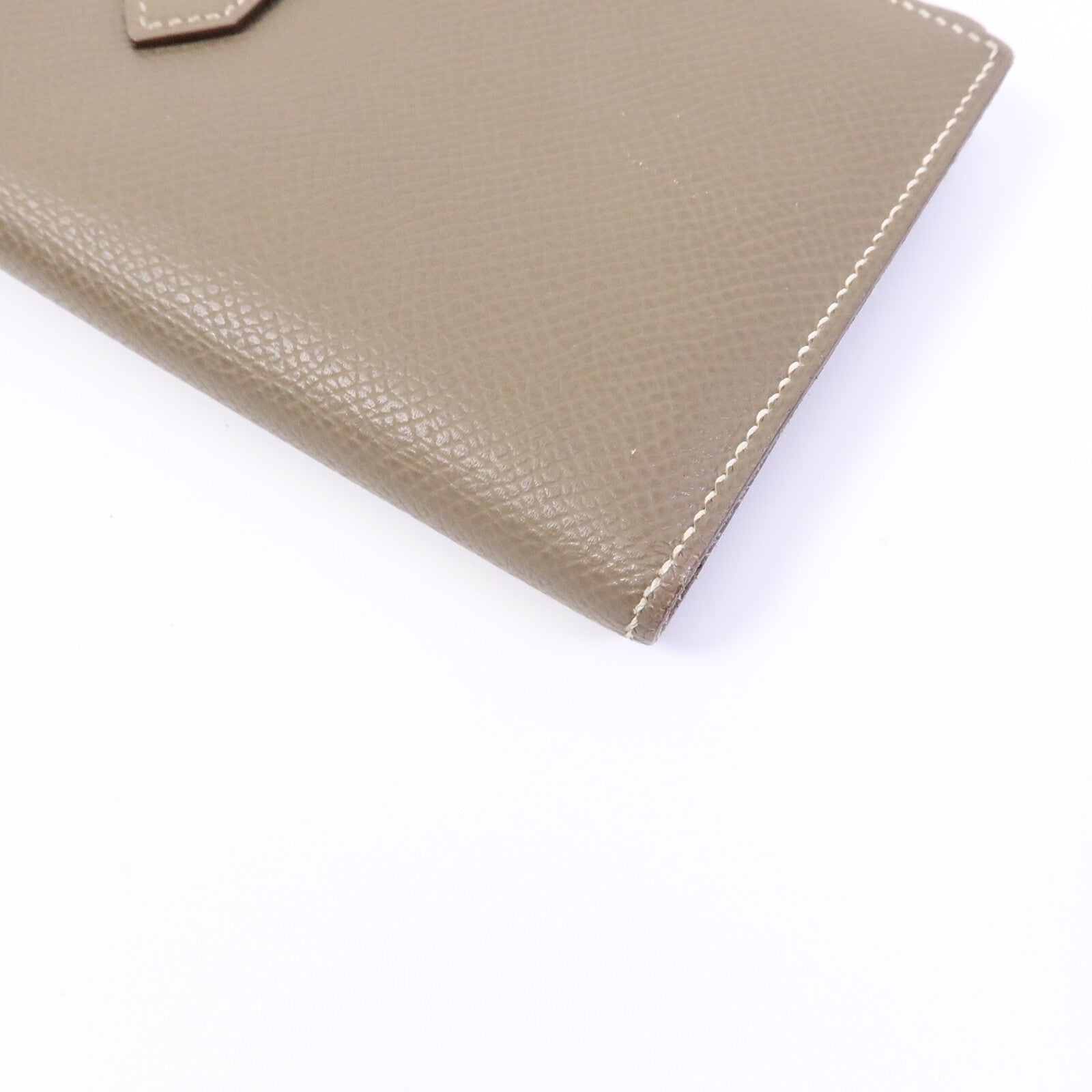 HERMES Epsom皮革Bearn Long Wallet長錢包Etoupe