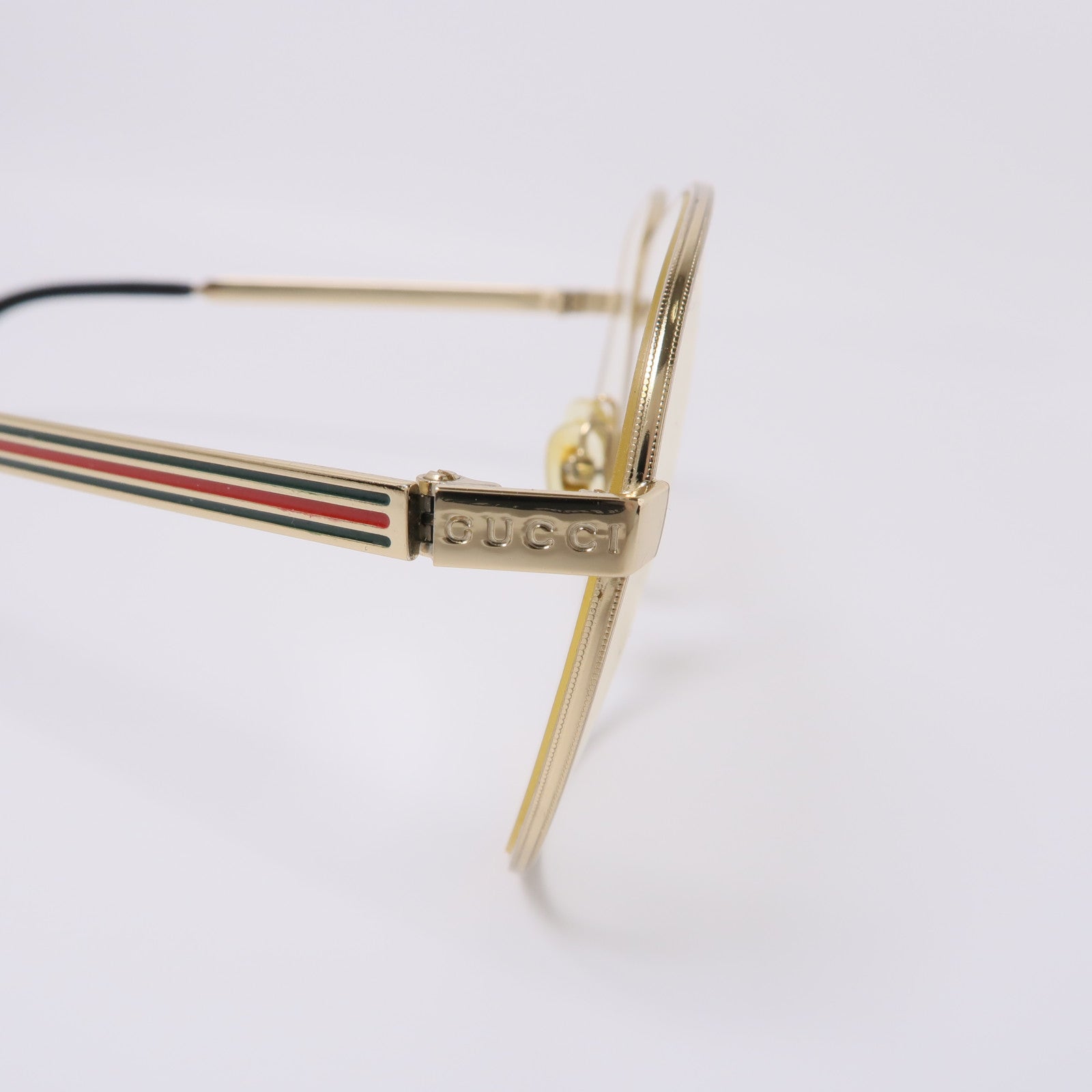 GUCCI 金屬Glasses金扣眼鏡金色
